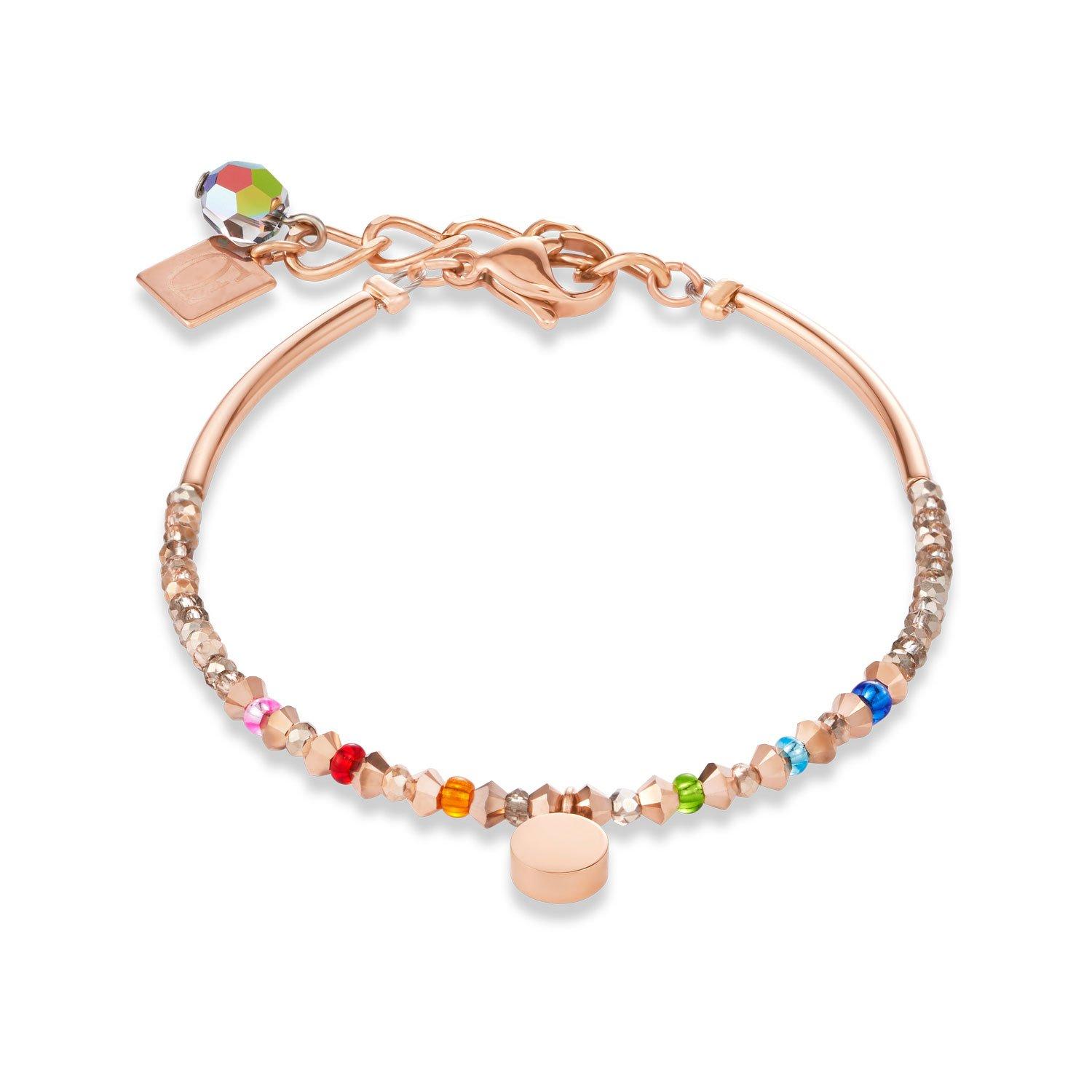 Coeur De Lion Rose Gold Tone Multi-Coloured Bracelet | 0121594 ...