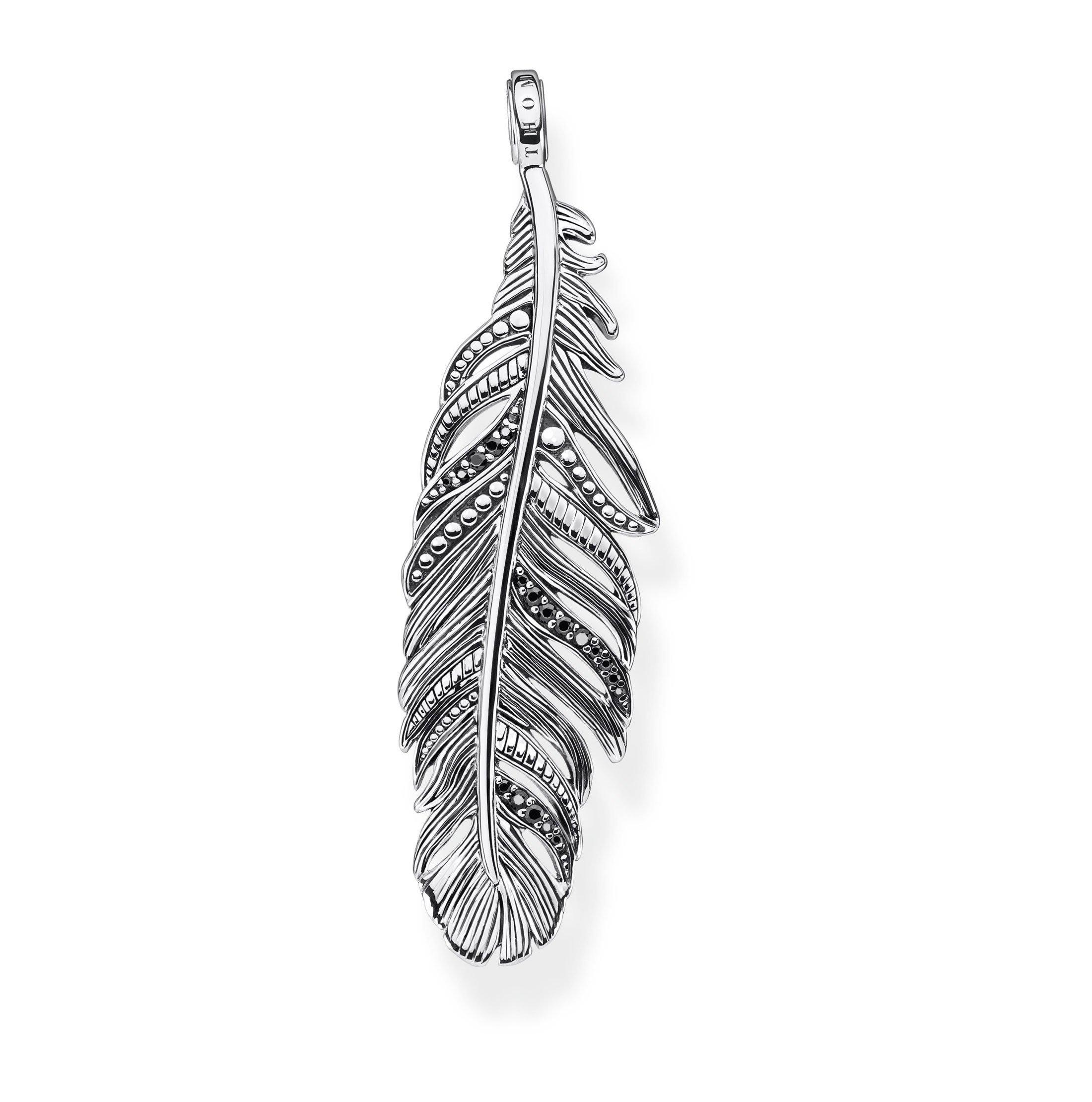 Подвеска перо. Thomas Sabo подвеска перо. Thomas Sabo Thomas Sabo Sterling Silver. Thomas Sabo Feather Heart. Подвеска кулон перо серебро.