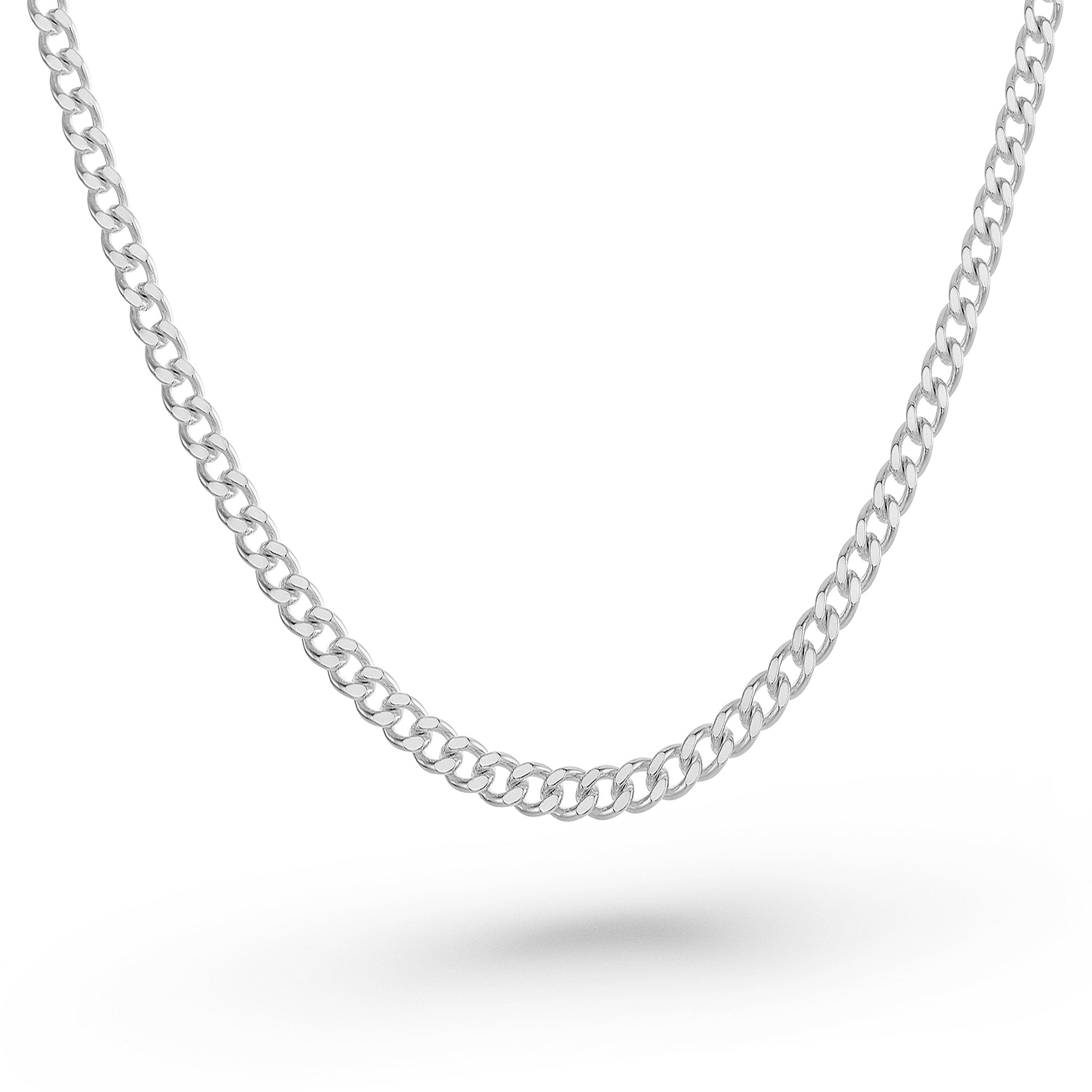 Silver Curb Men's Chain