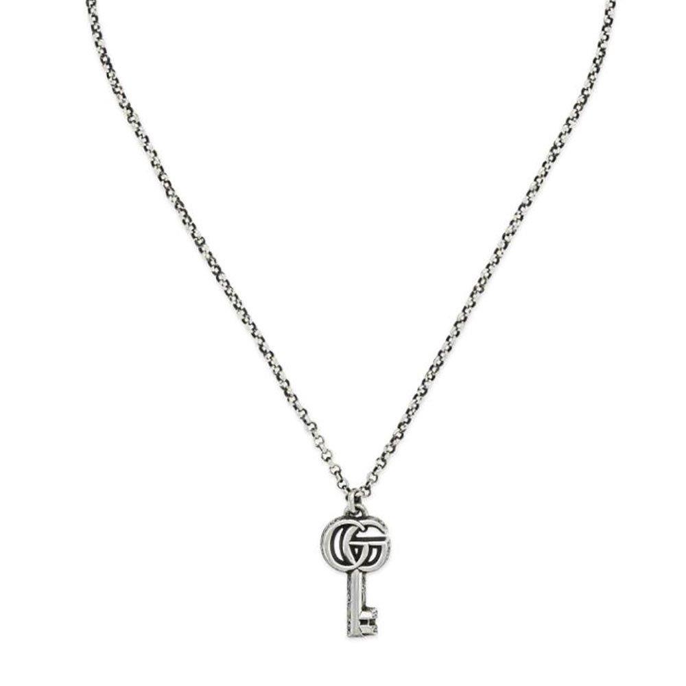 gucci gg marmont silver necklace