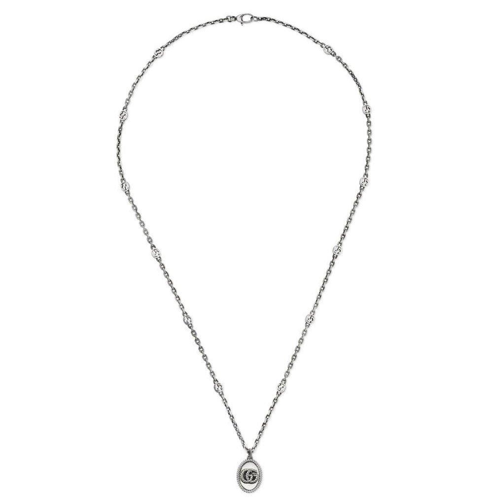 Gucci GG Marmont Double G Silver Necklace | 0122621 | Beaverbrooks the ...