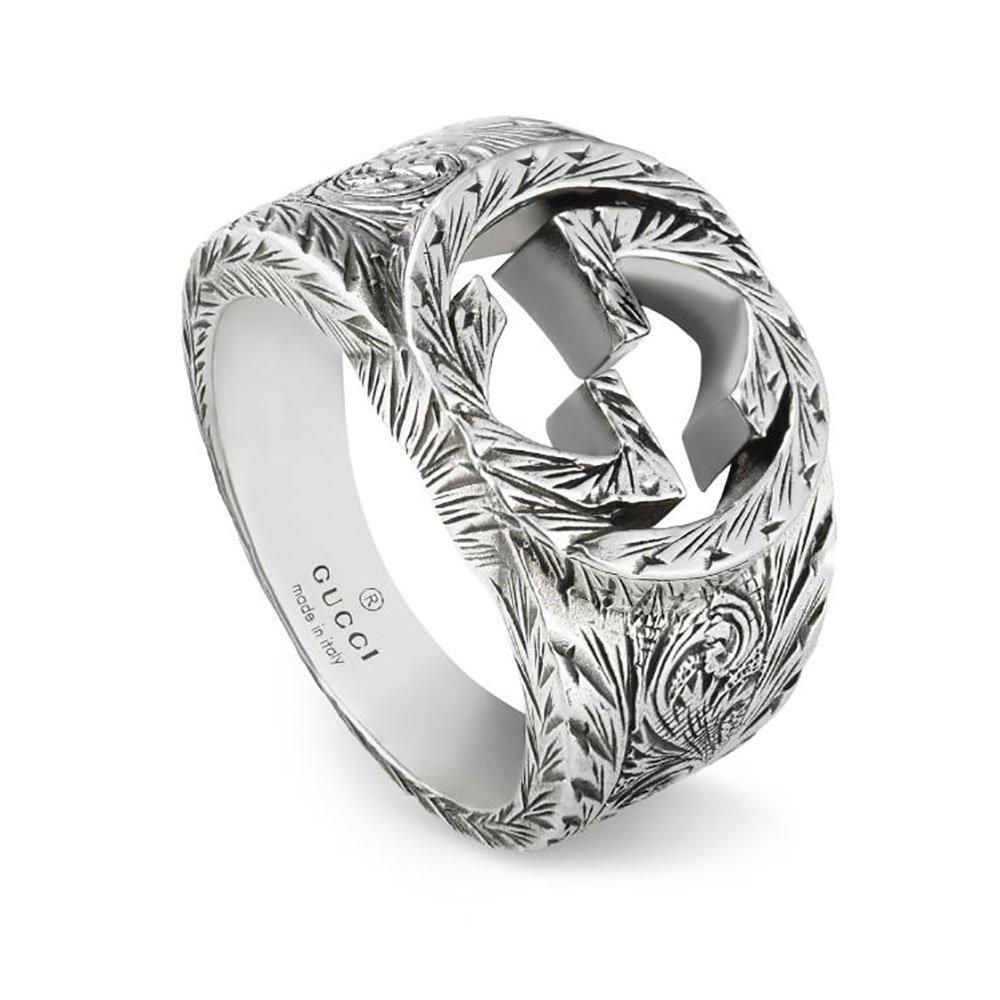 Gucci interlocking best sale silver ring