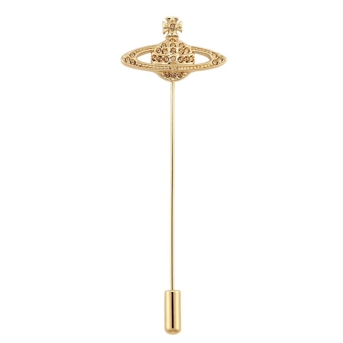 Vivienne Westwood Mini Bas Relief Gold Tone Tie Pin