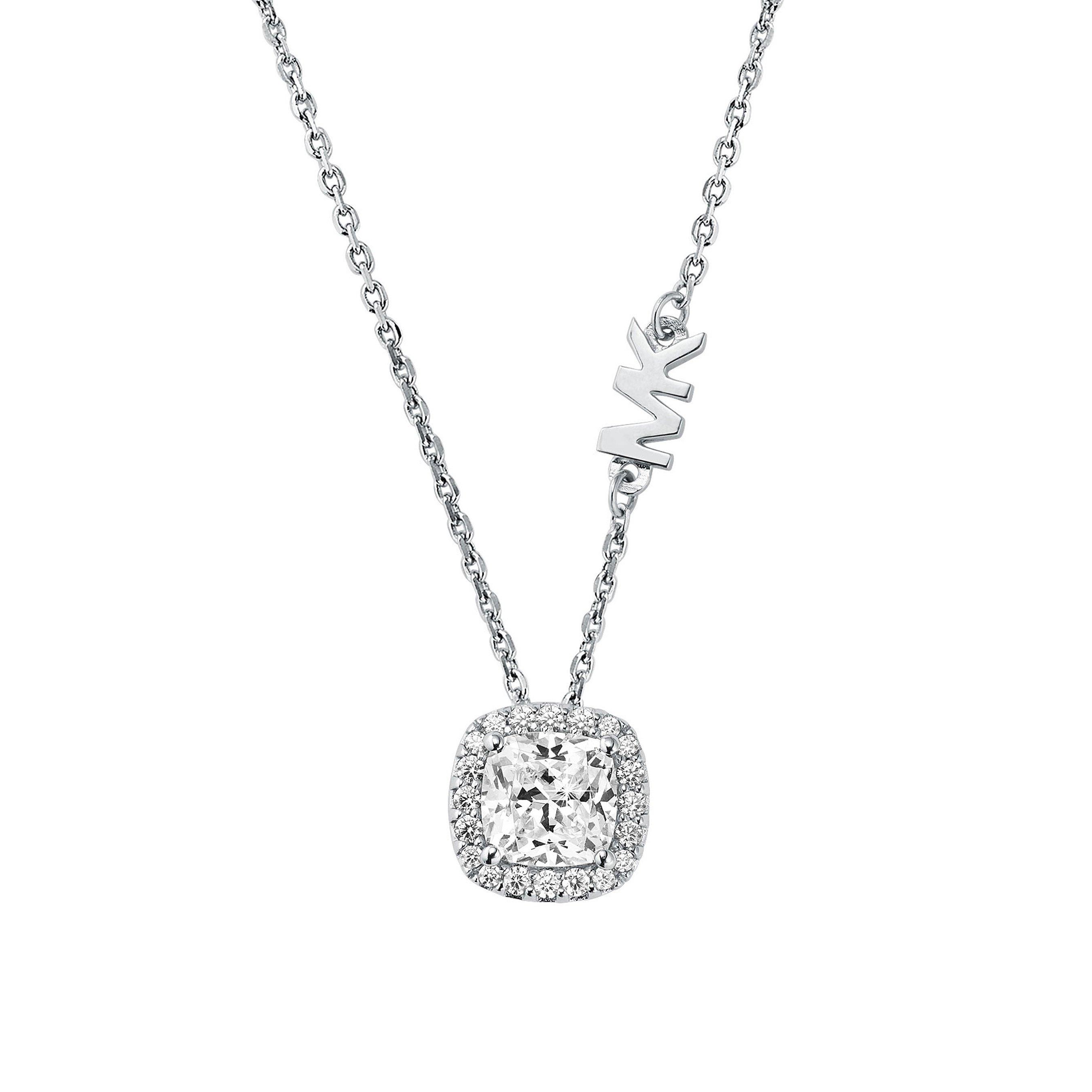 Michael Kors Brilliance Silver Cubic Zirconia Necklace 0123282