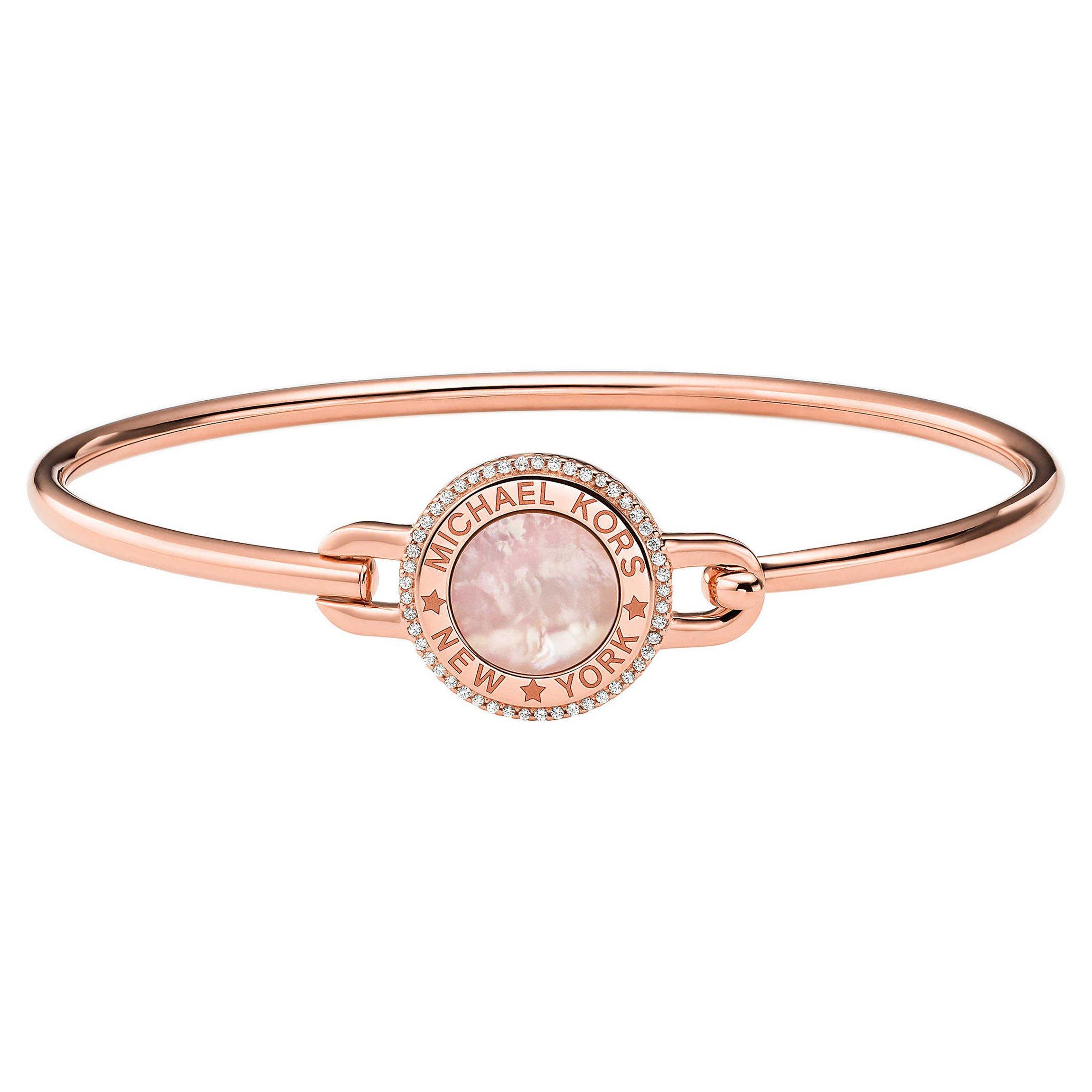 Premium Silver 14ct Rose Gold Plated Bangle