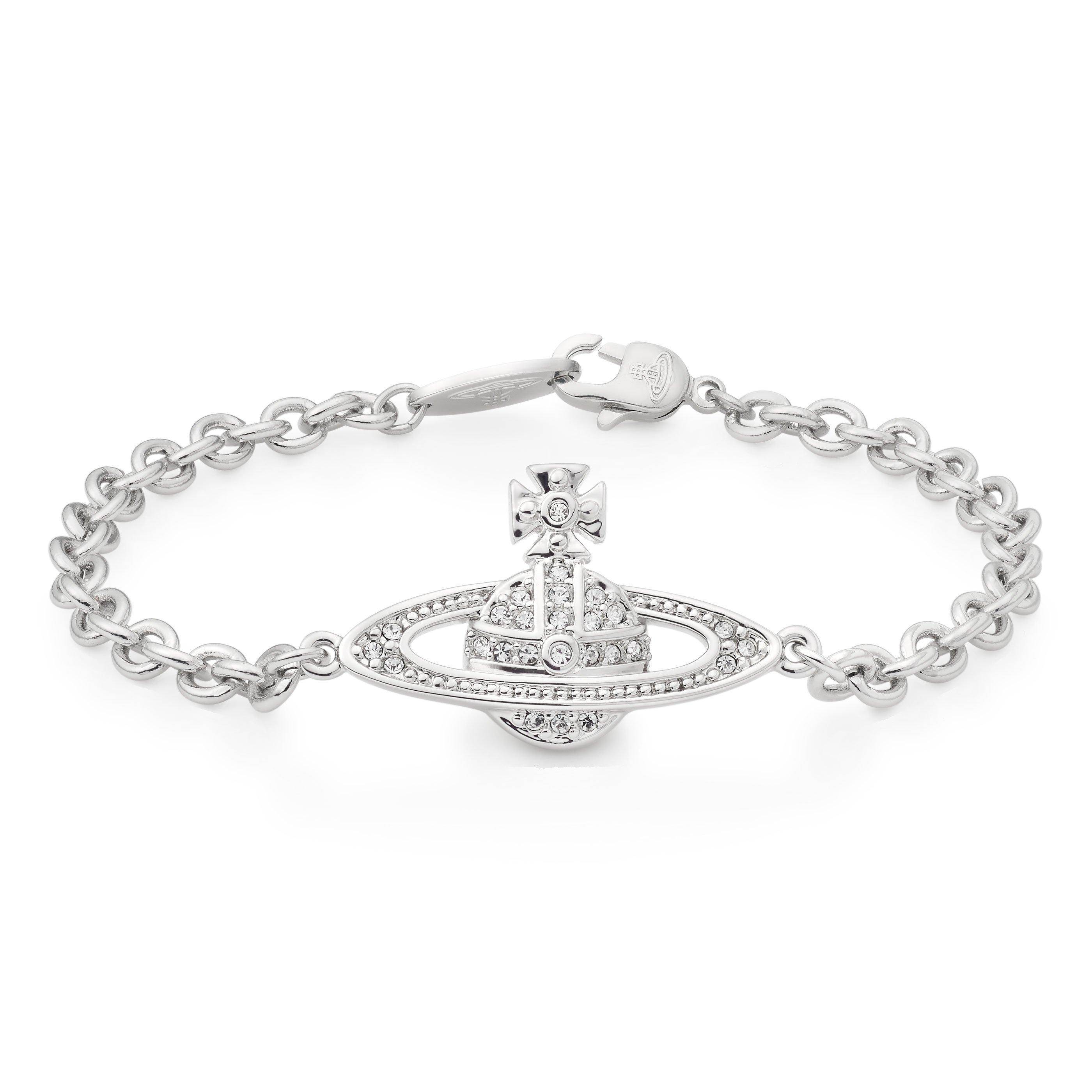 Vivienne Westwood Mini Bas Relief 18cm Crystal Bracelet | 0125334 | Beaverbrooks