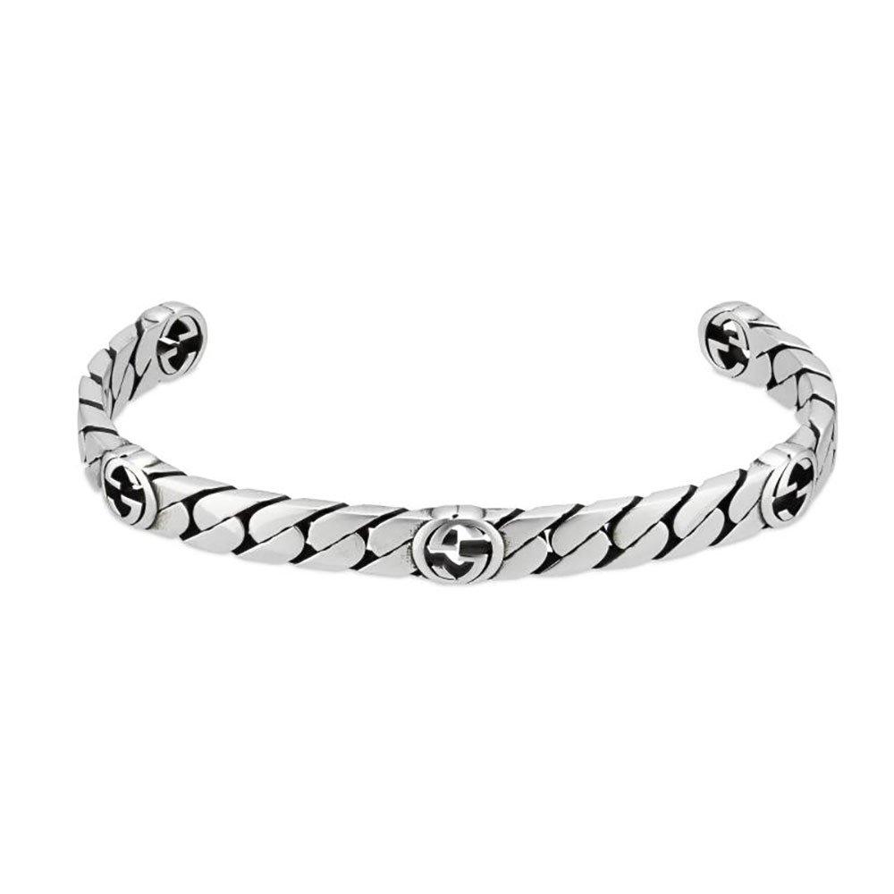 Gucci Men's Interlocking G Silver Bracelet