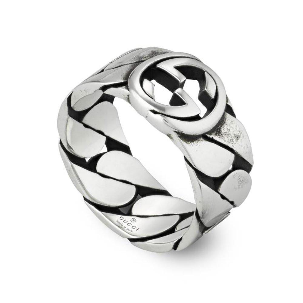 Gucci Interlocking Silver Ring | 0125915 | Beaverbrooks the Jewellers