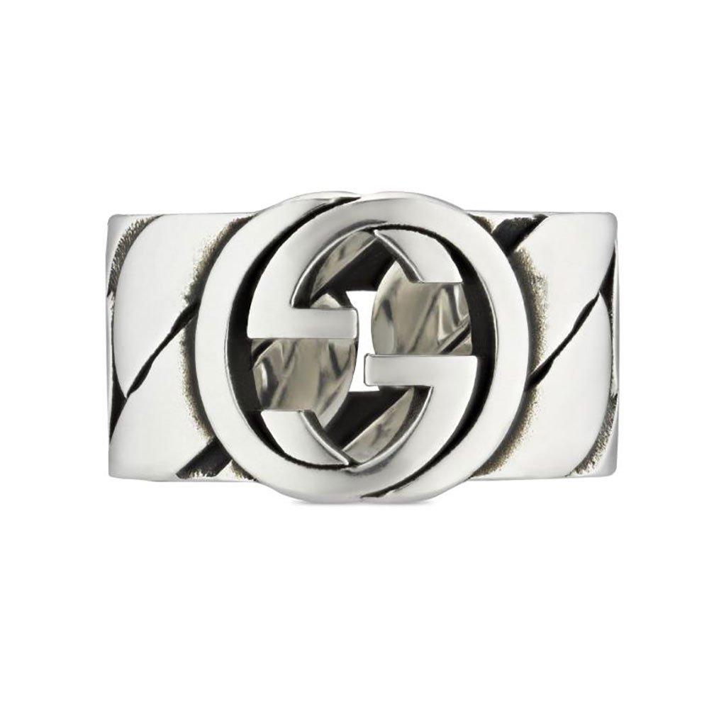 Gucci Interlocking G Silver Ring | 0125918 | Beaverbrooks the Jewellers