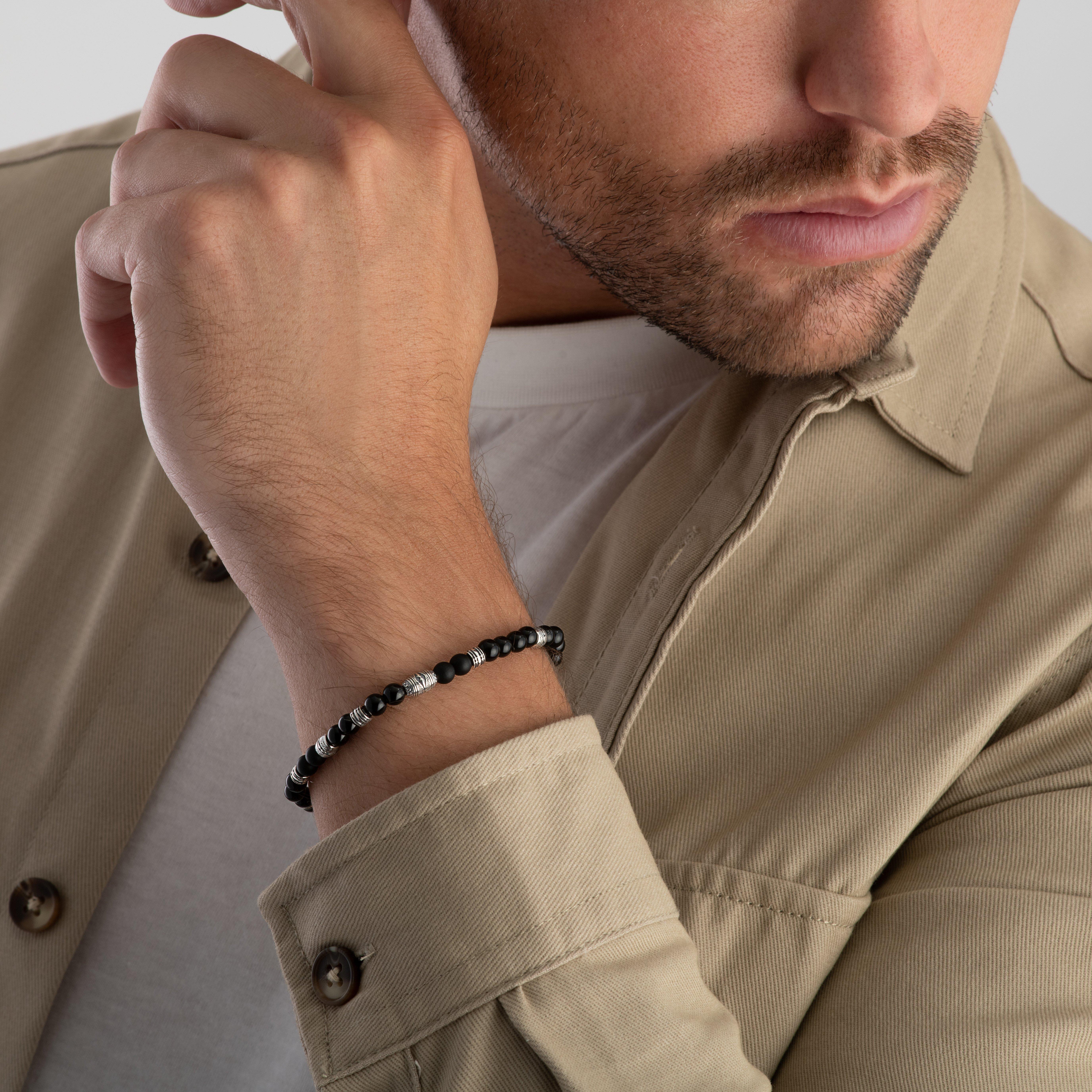 Thomas Sabo Obsidian Lucky Charm Bracelet 0126364 Beaverbrooks