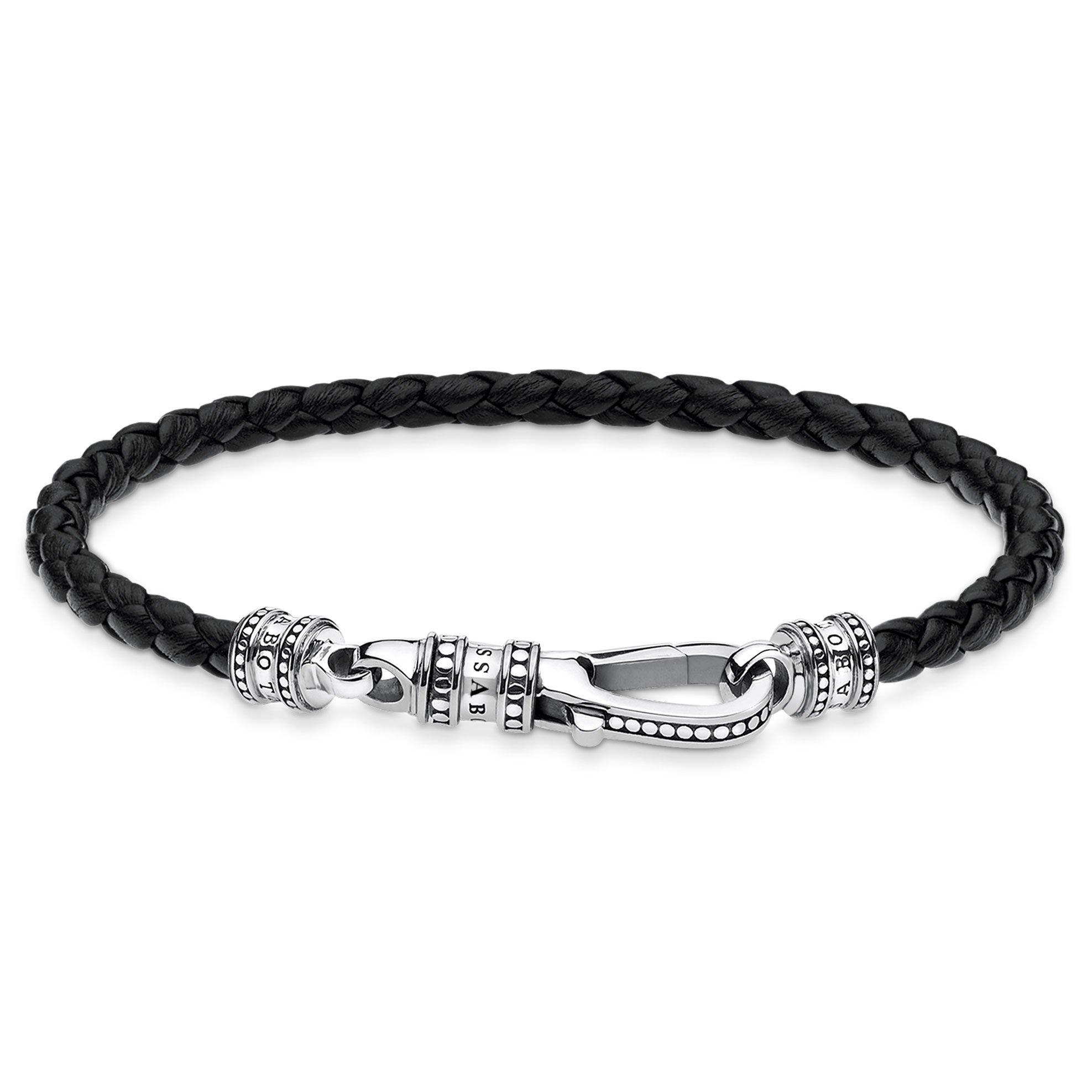 Thomas Sabo Leather Braided Bracelet | 0126365 | Beaverbrooks the Jewellers
