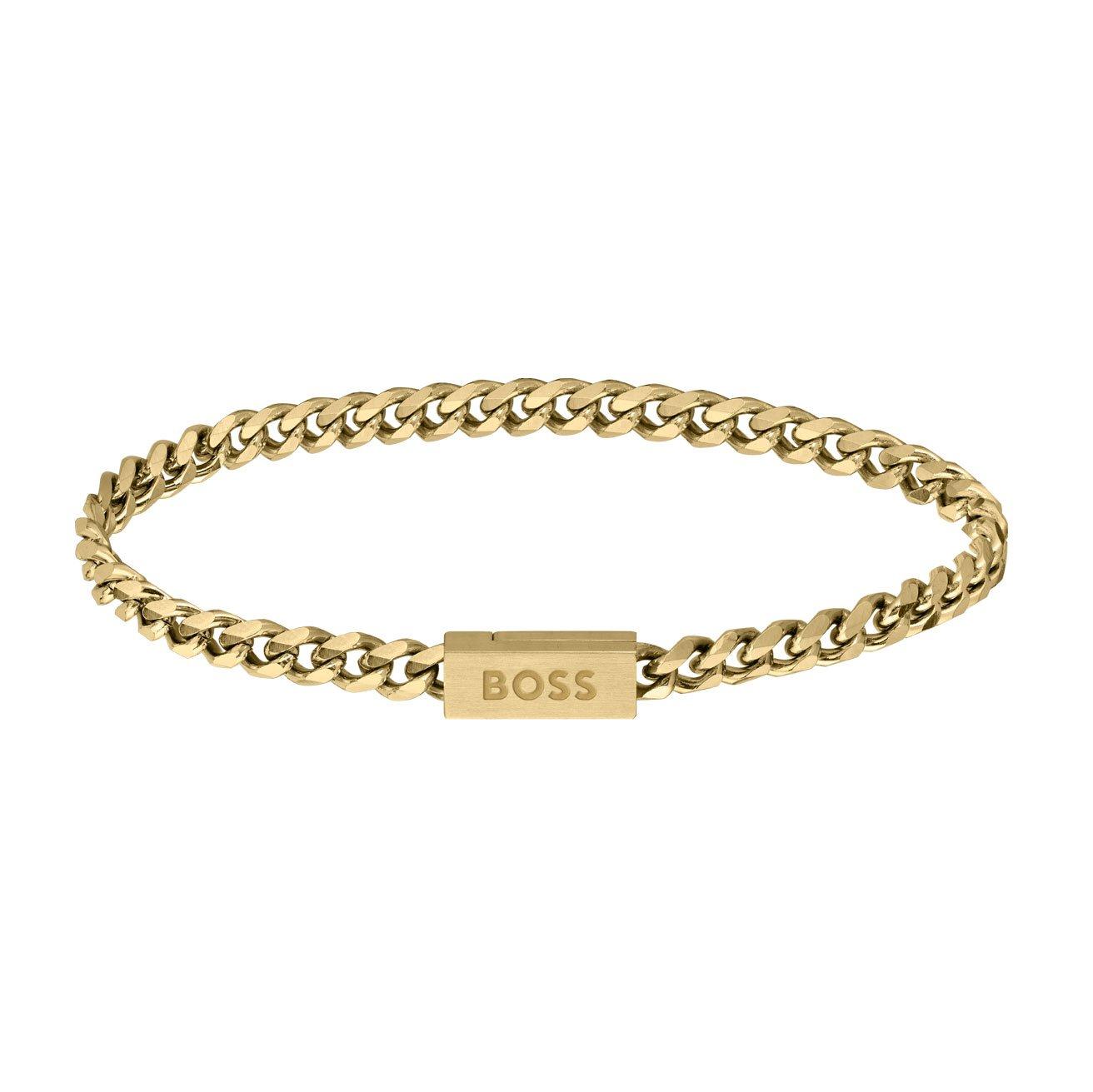 BOSS Gold Tone Chain Men’s Bracelet