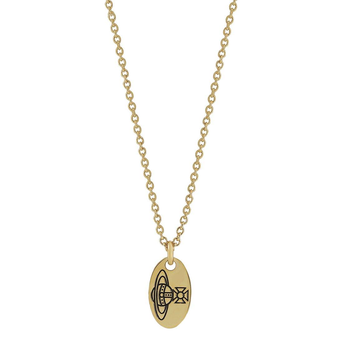 Vivienne Westwood Yellow Gold Tone Men’s Tag Pendant | 0127447 ...