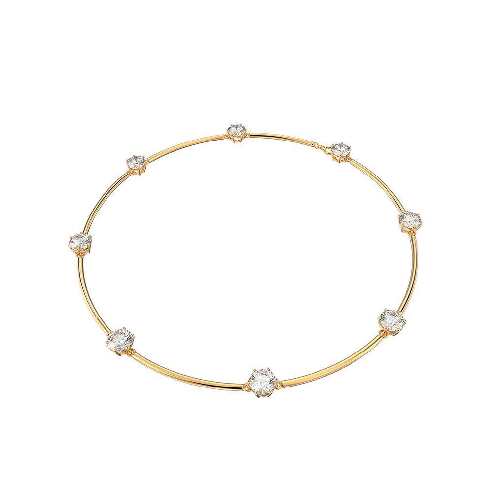 Swarovski Constella Crystal Gold Tone Choker Necklace