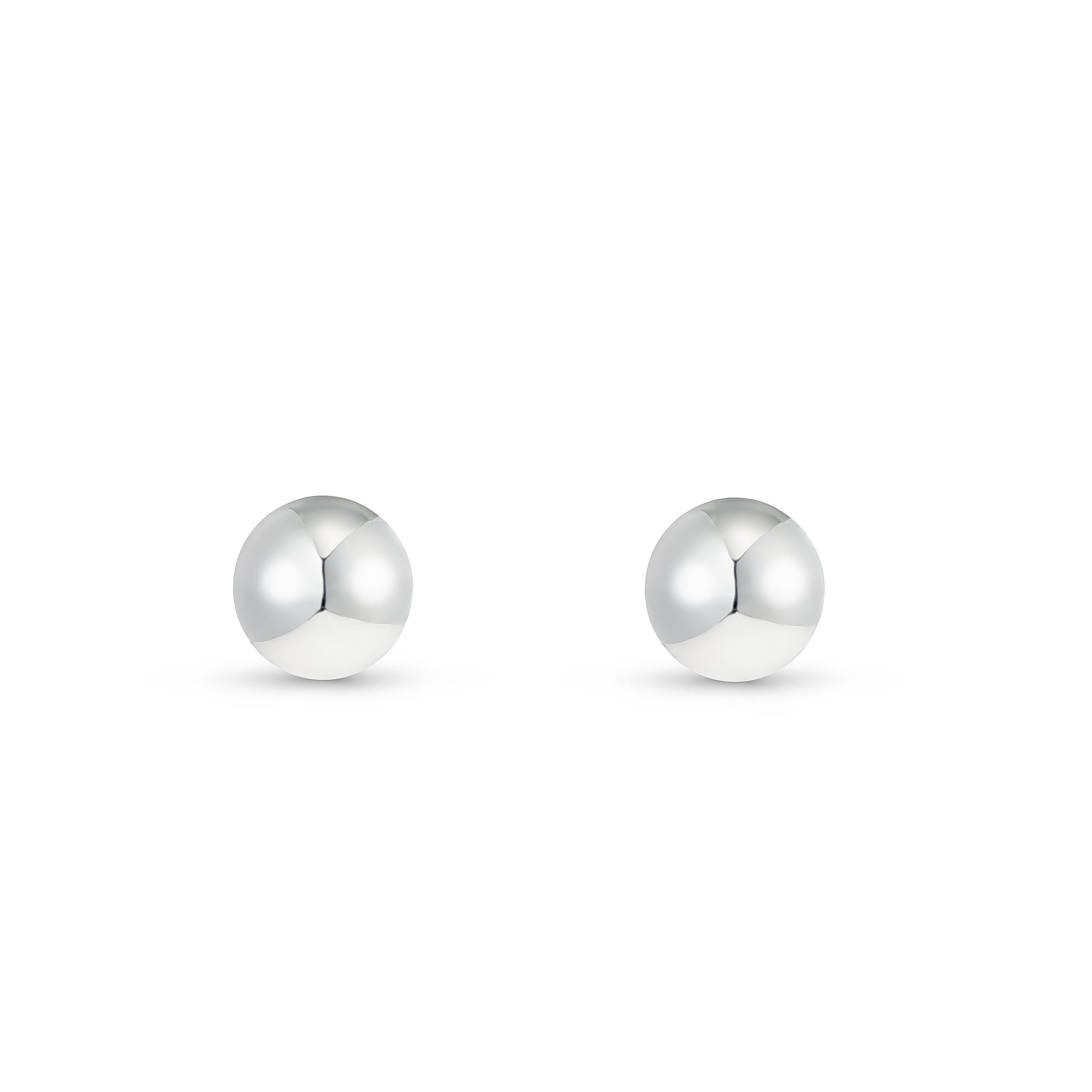 Lauren Ralph Lauren Silver Ball Stud Earrings | 0127703 | Beaverbrooks ...