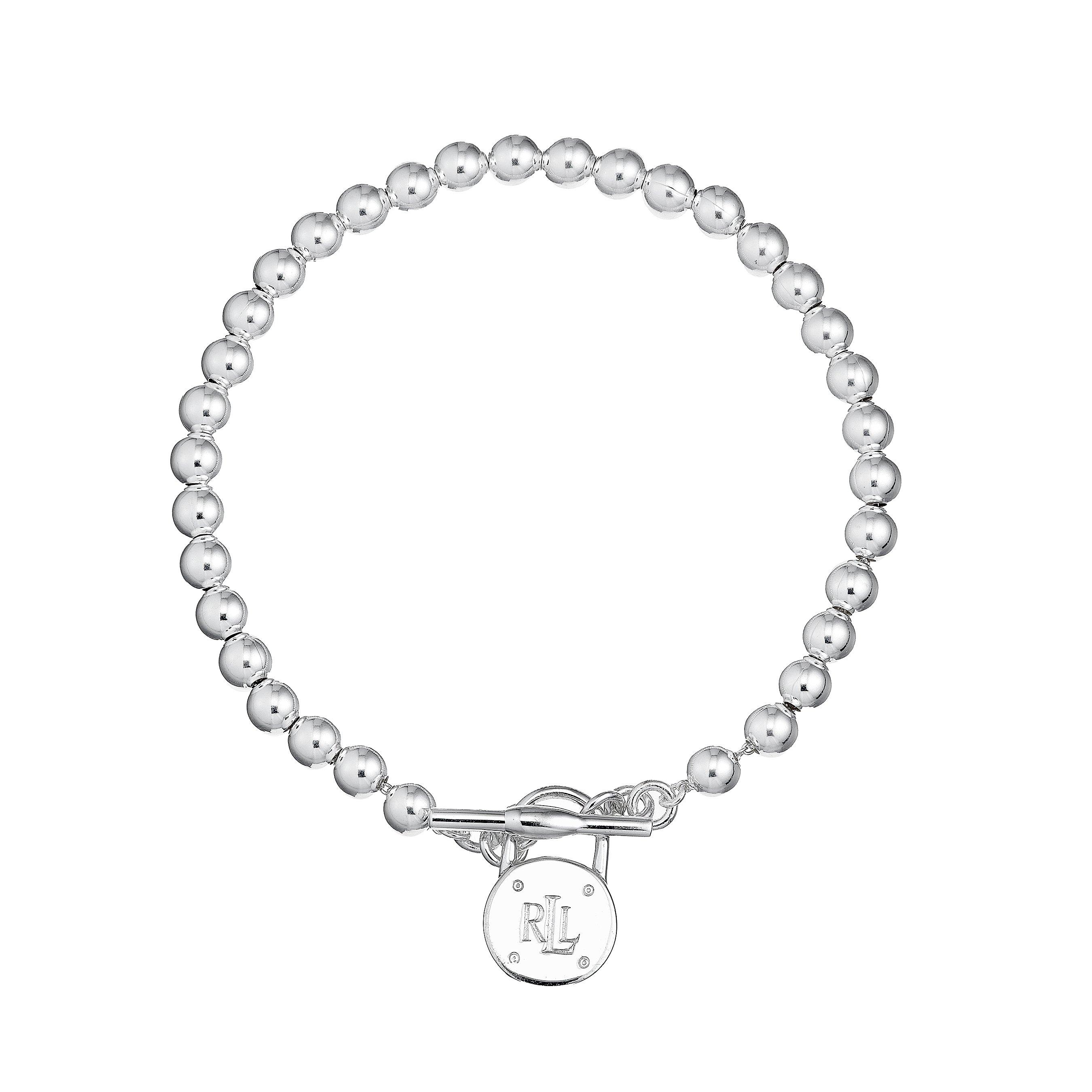 Ralph lauren deals silver bead necklace