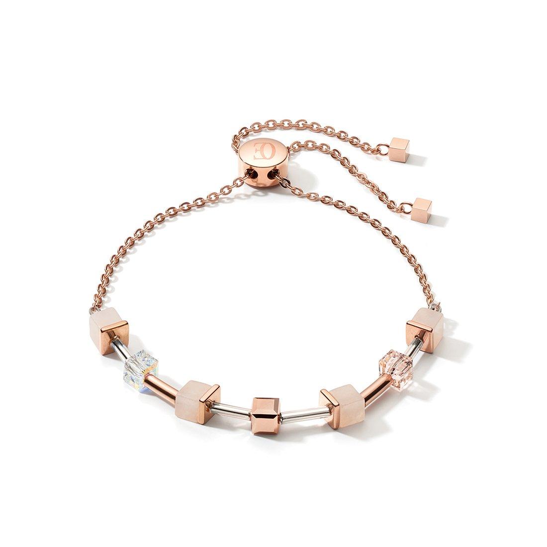 Coeur De Lion Geocube Rose Tone Bracelet | 0128217 | Beaverbrooks the ...