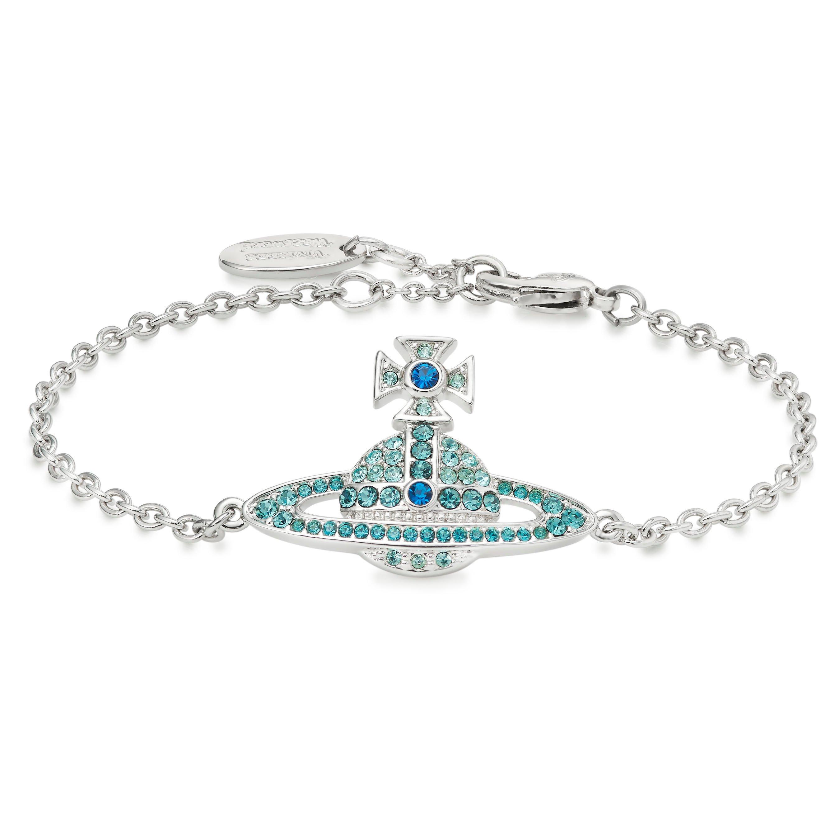 Vivienne Westwood Kika Aqua Bracelet | 0130033 | Beaverbrooks the Jewellers