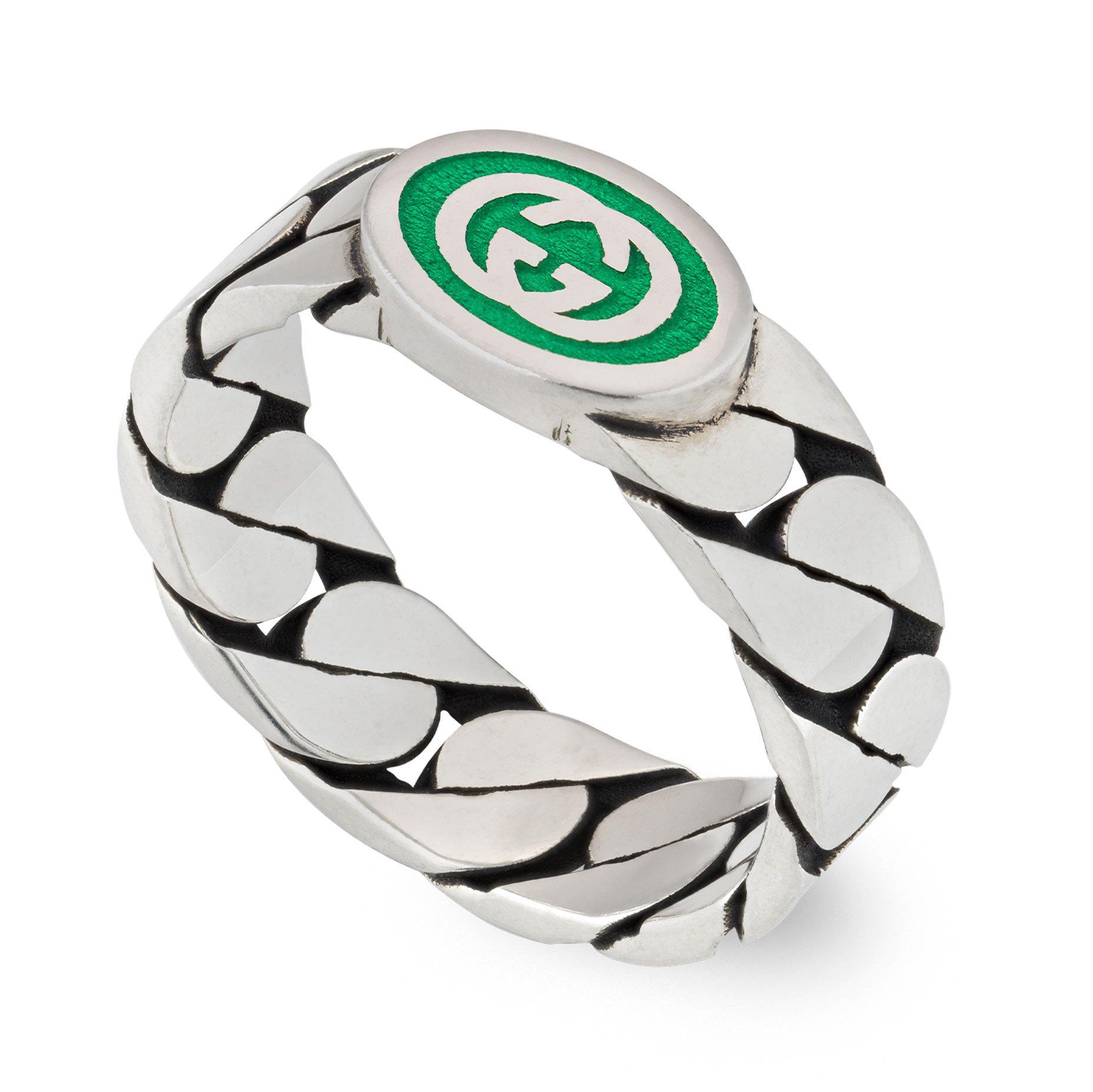 Gucci interlocking g ring best sale in silver