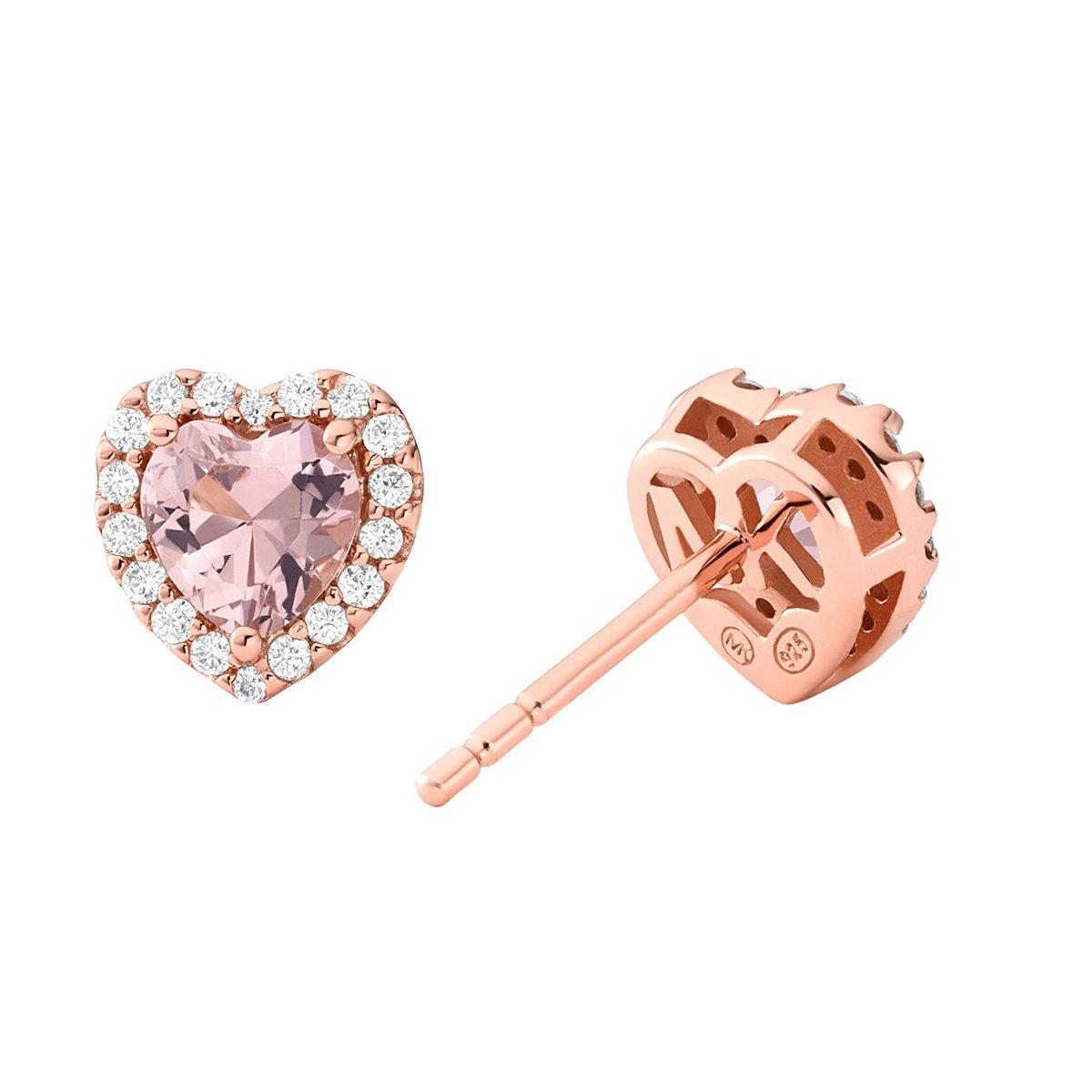 Michael Kors Rose Gold Tone Heart Stud Earrings | 0130419 ...