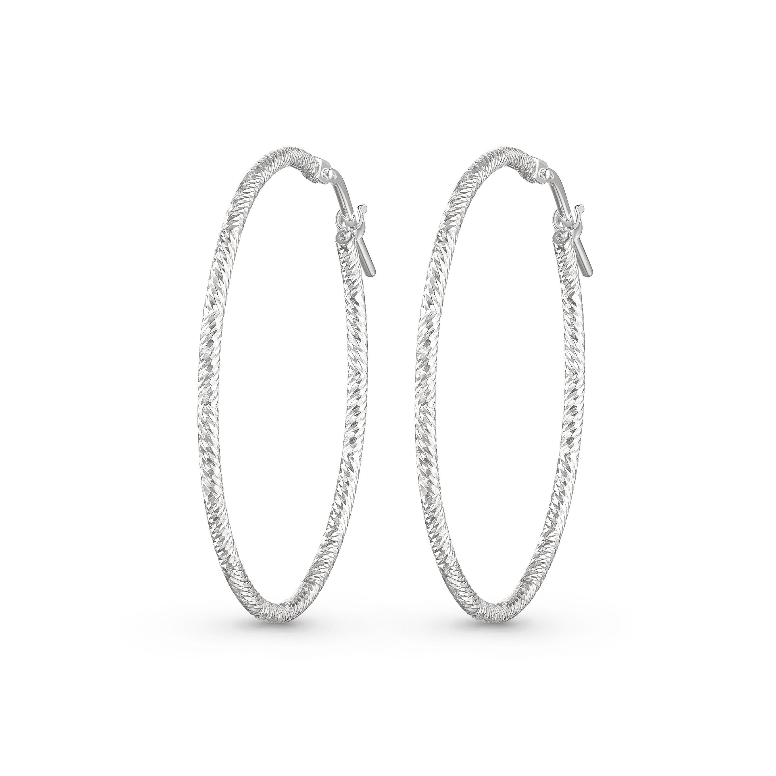 Beaverbrooks silver hoop on sale earrings