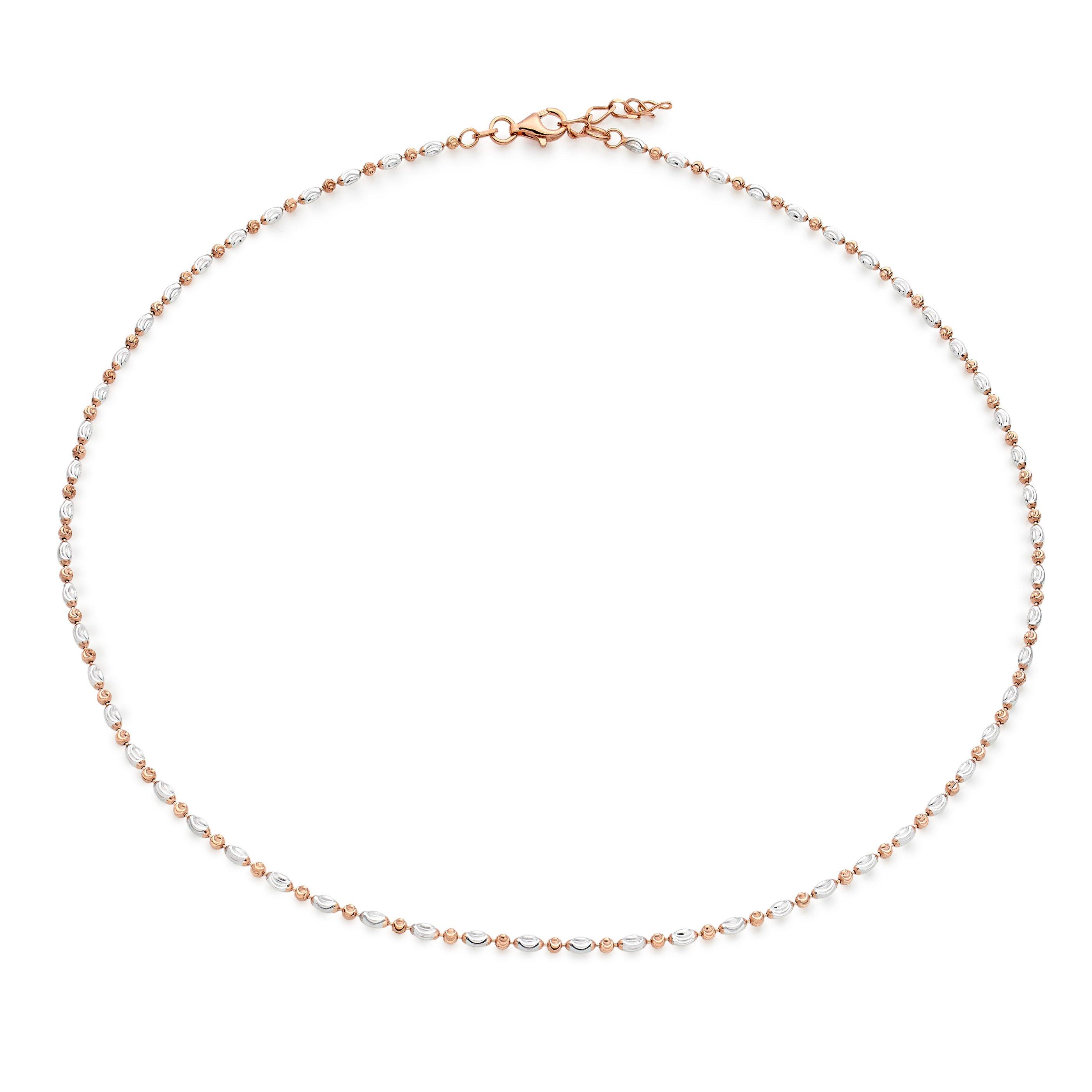 Rose gold plated on sale silver