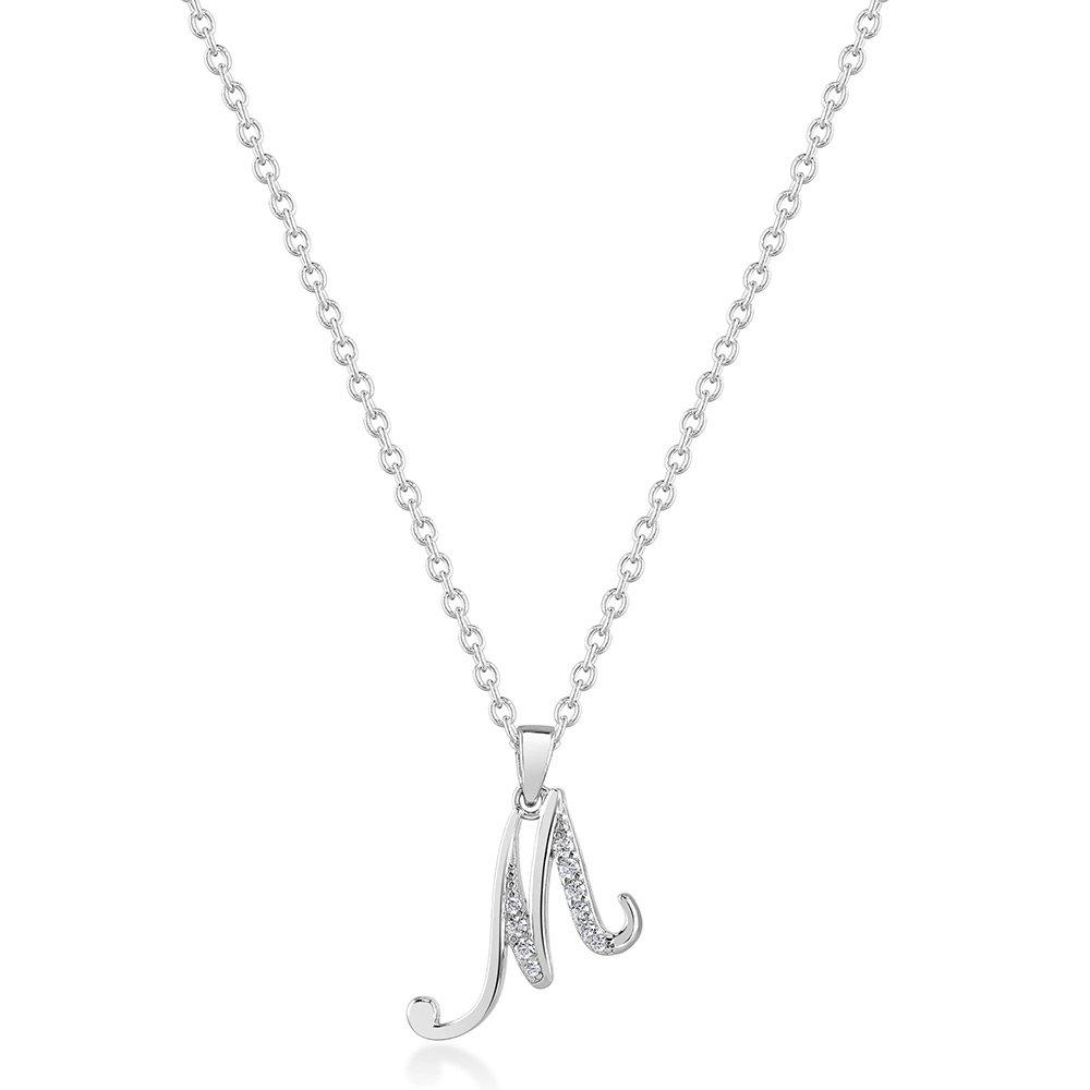 M on sale necklace silver