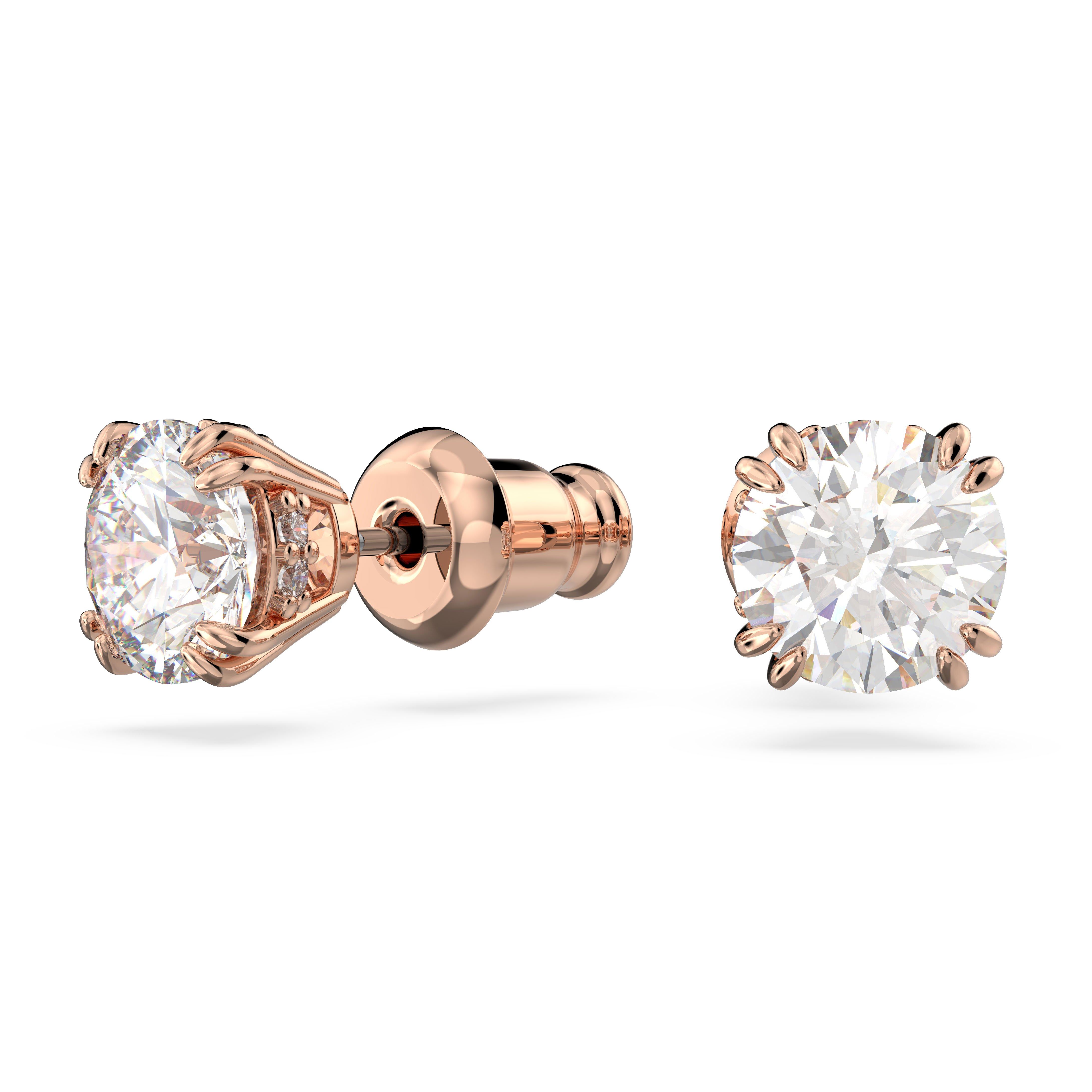 Swarovski Constella Rose Gold Tone Stud Earrings | 0132627 ...