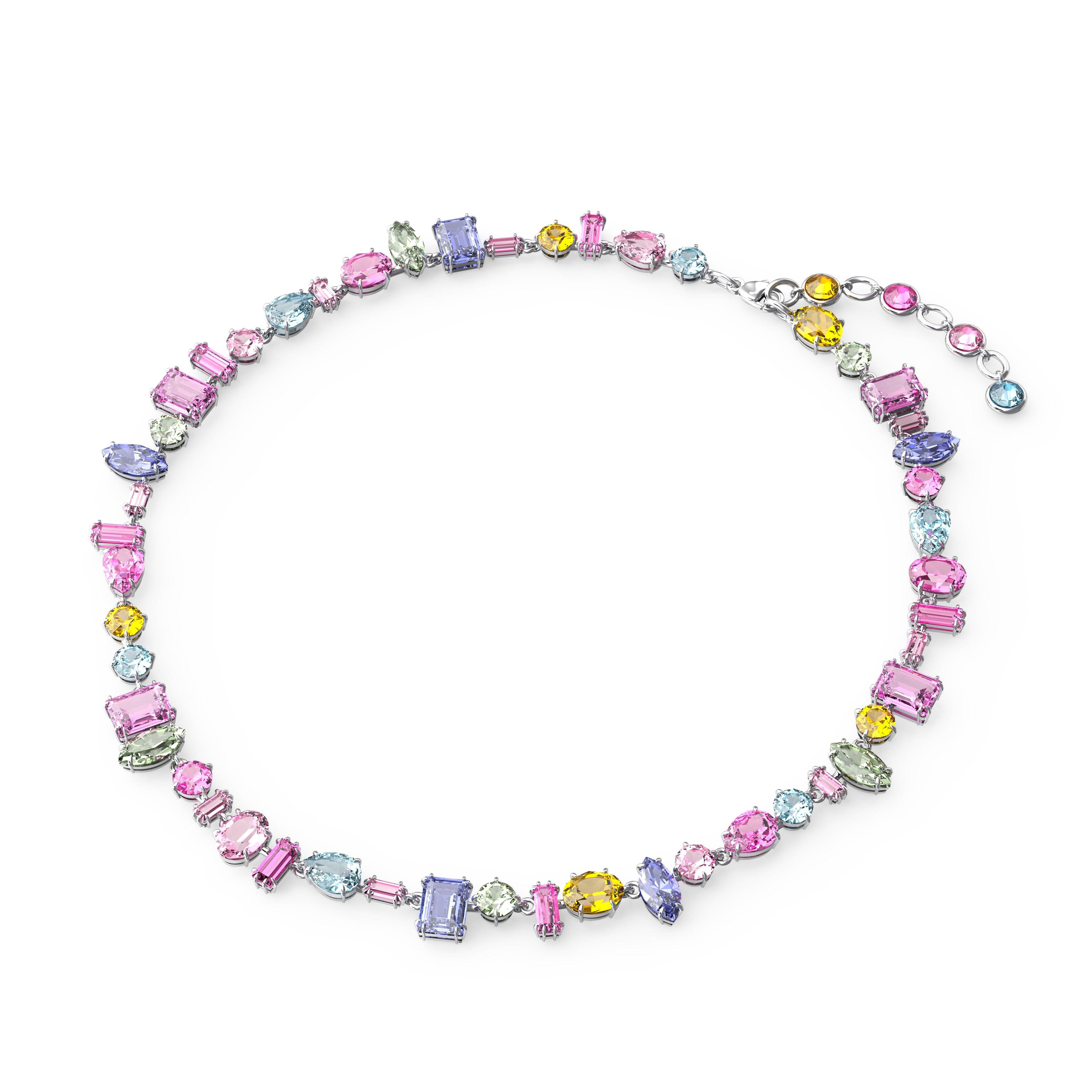 Swarovski Gema Multi-Coloured Necklace | 0132660 | Beaverbrooks the ...