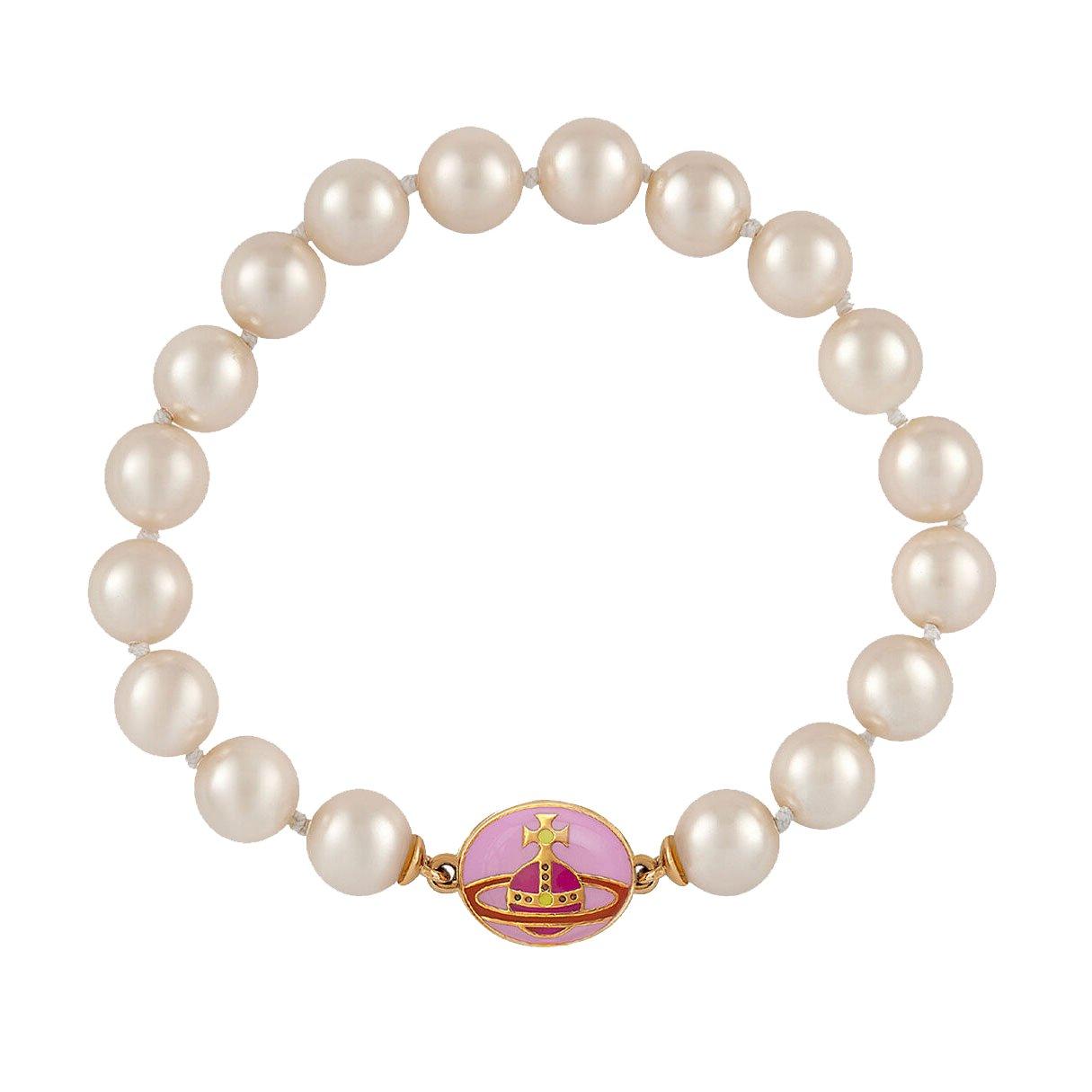 Vivienne Westwood Loelia Gold Tone Pearl Bracelet | 0132701