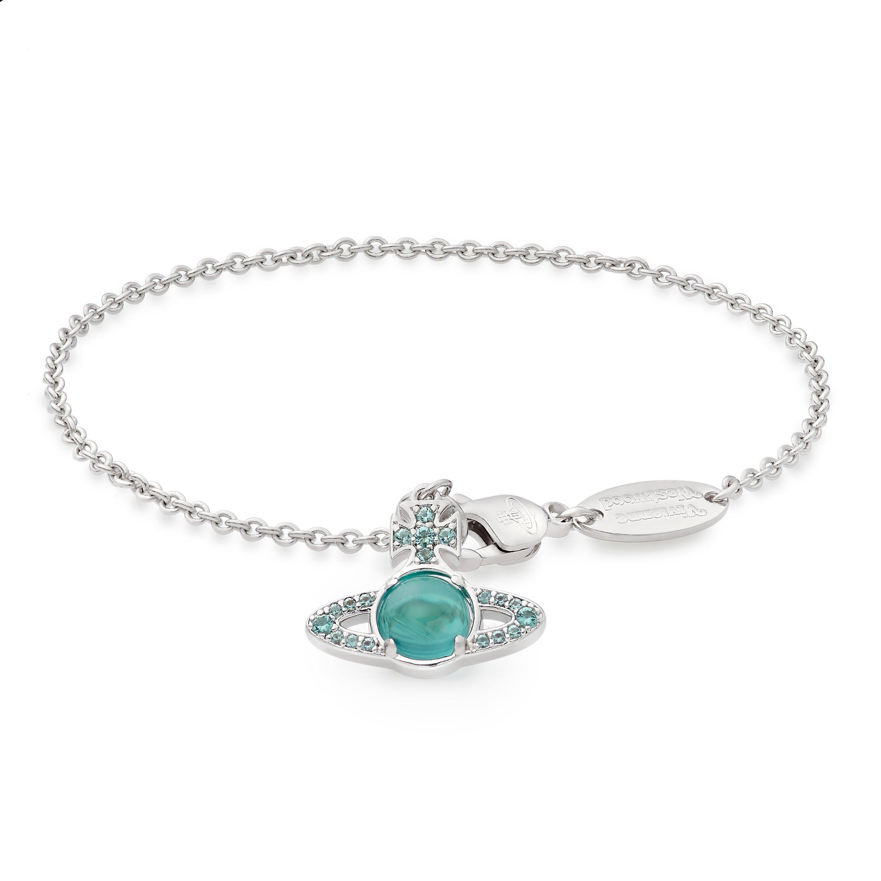 Vivienne Westwood Petulla Turquoise Cubic Zirconia Bracelet 0132711
