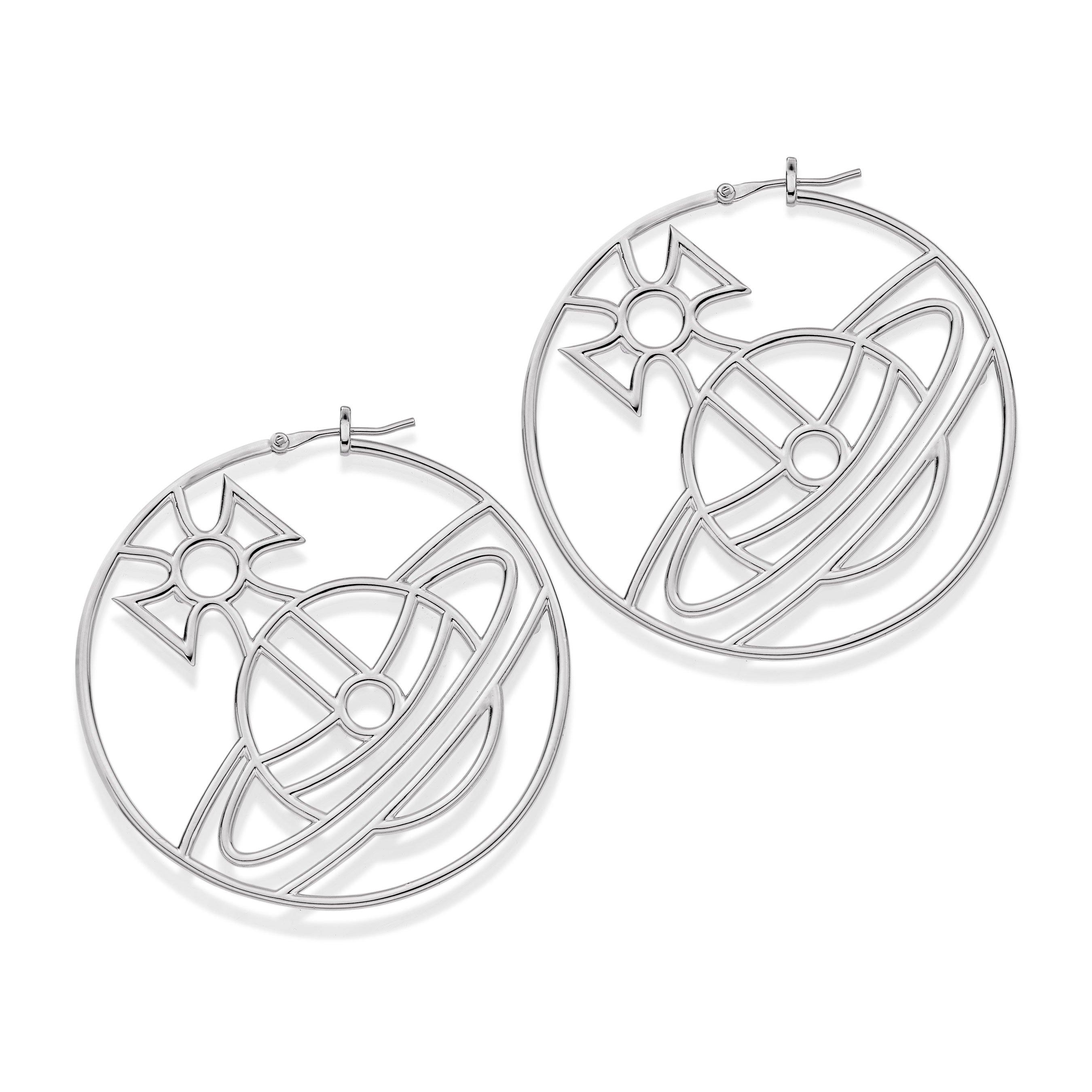 Vivienne westwood hot sale hoop earrings