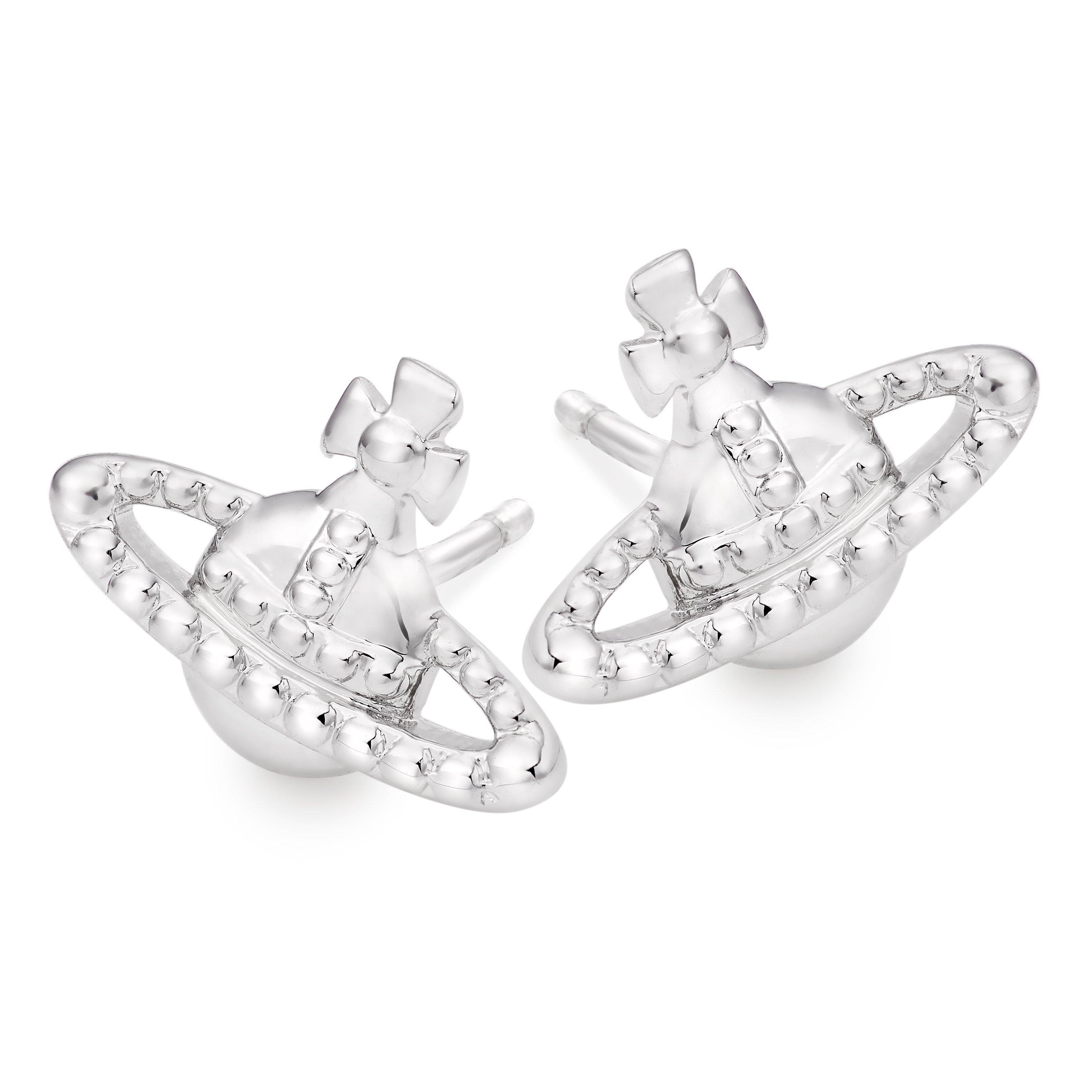 Vivienne cheapest Westwood silver classic orbit stud earrings