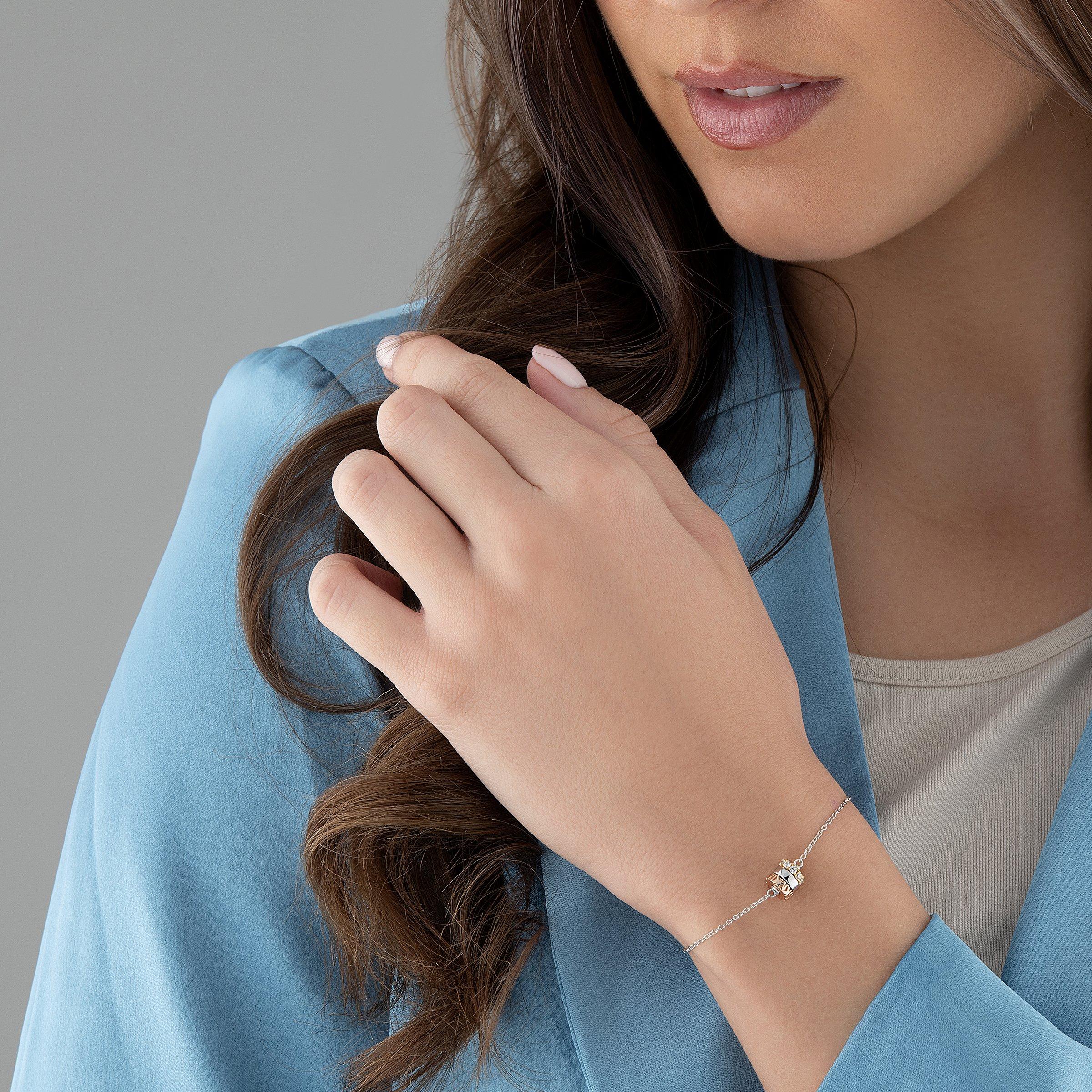 Designer Bracelets Michael Kors Rose Gold Buckle Bracelet