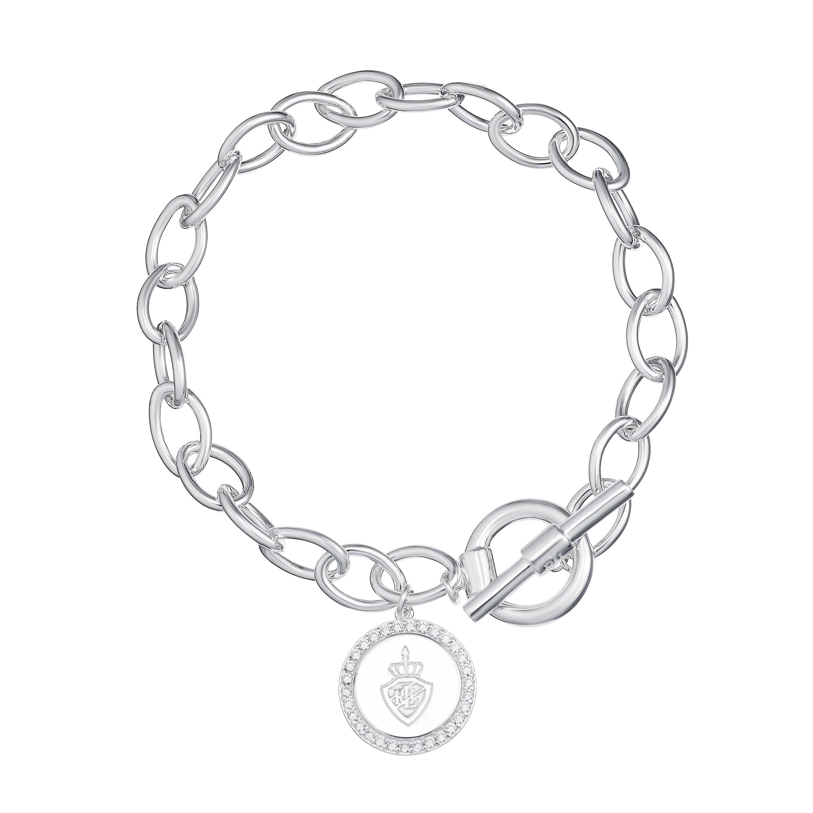 Lauren Ralph Lauren Silver Cubic Zirconia Charm Bracelet | 0133321 ...
