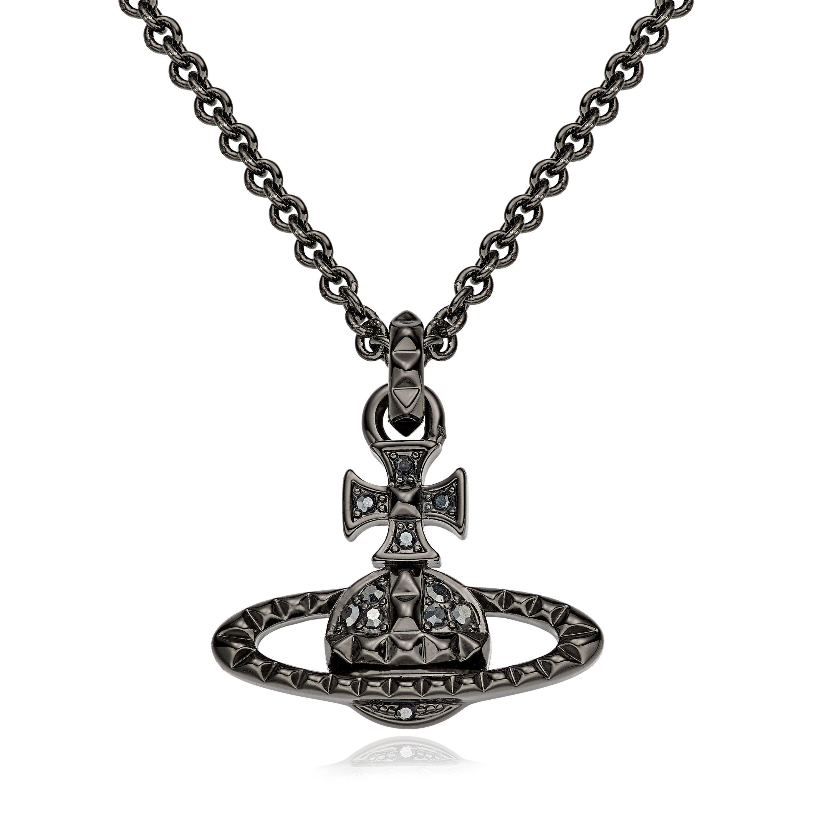 Vivienne Westwood Mayfair Black Crystal Men’s Necklace | 0133328 ...