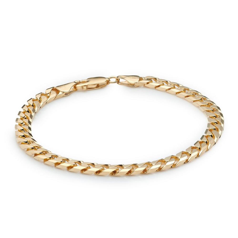Yellow Gold Plated Men’s Curb Bracelet