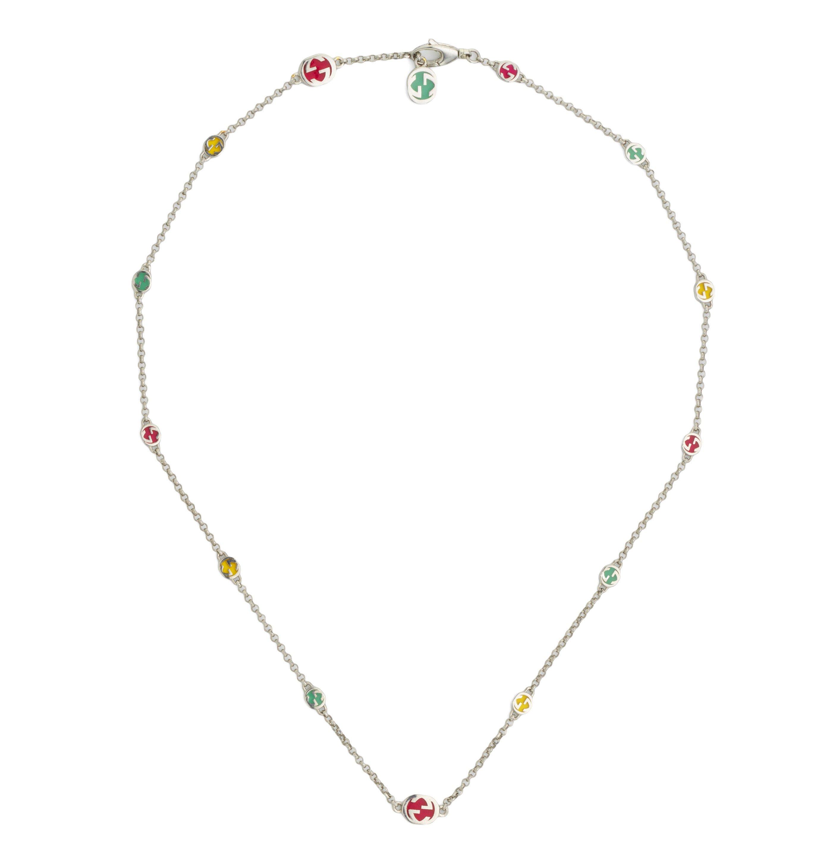 Gucci Interlocking G Silver Ladies Necklace