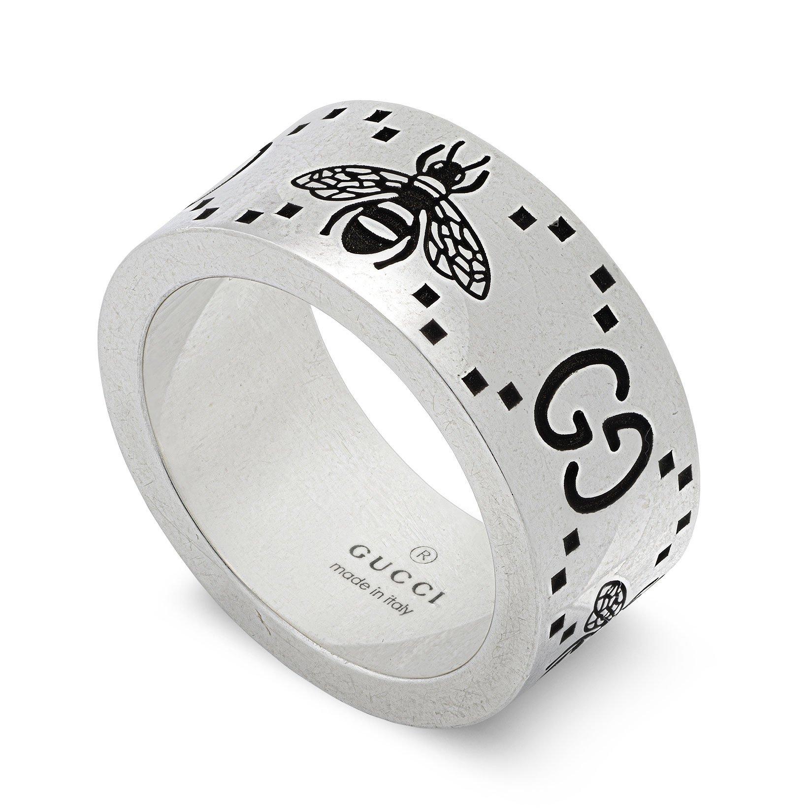 Gucci Women's Signature Silver Bee Ring