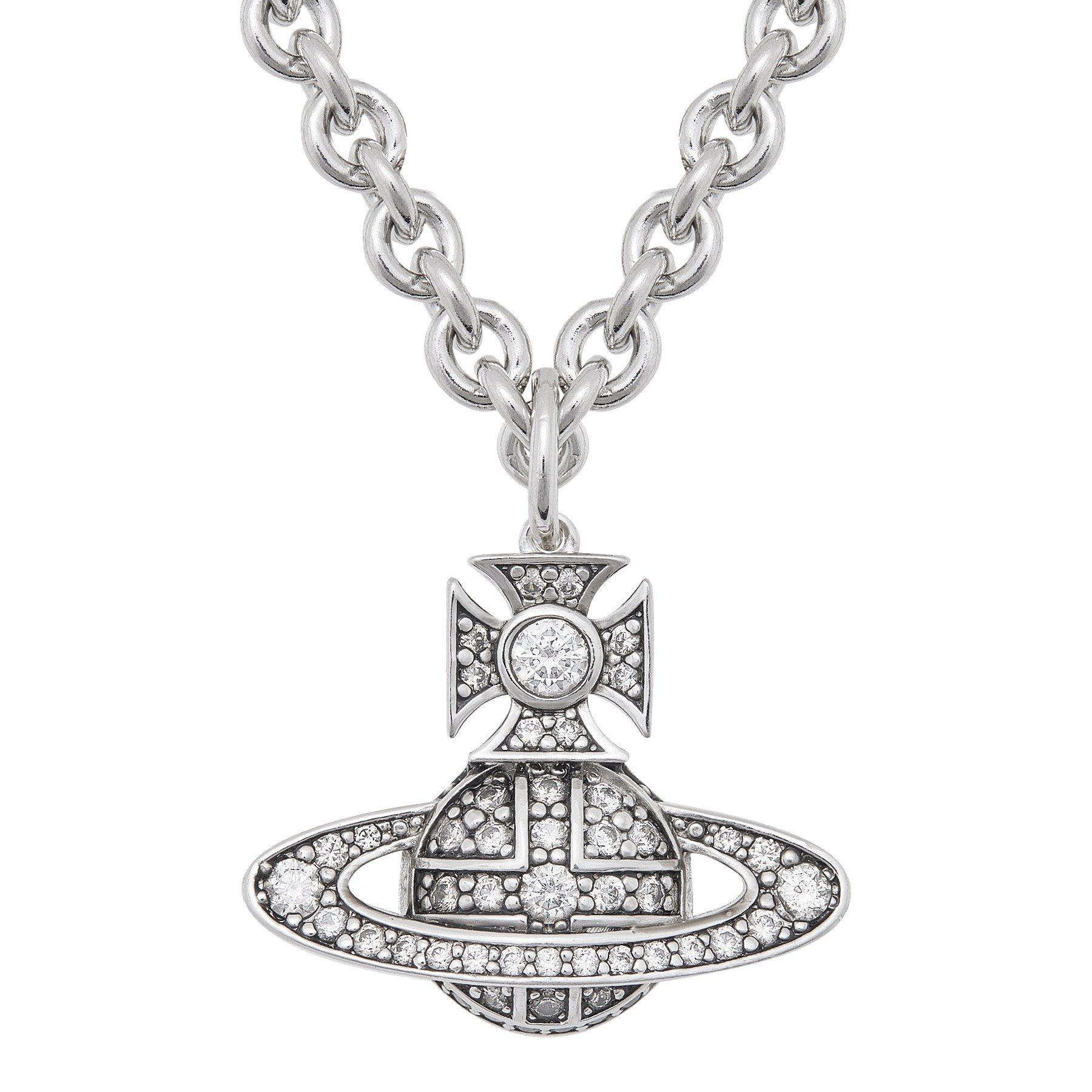 Vivienne Westwood Silver Cubic Zirconia Necklace | 0136101 ...