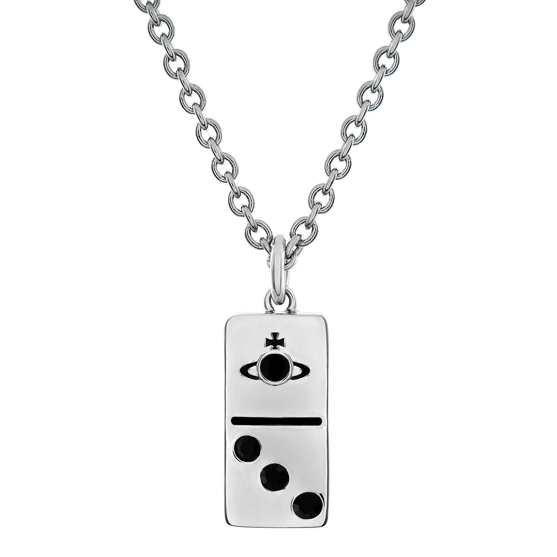 Vivienne Westwood Cubic Zirconia Domino Pendant