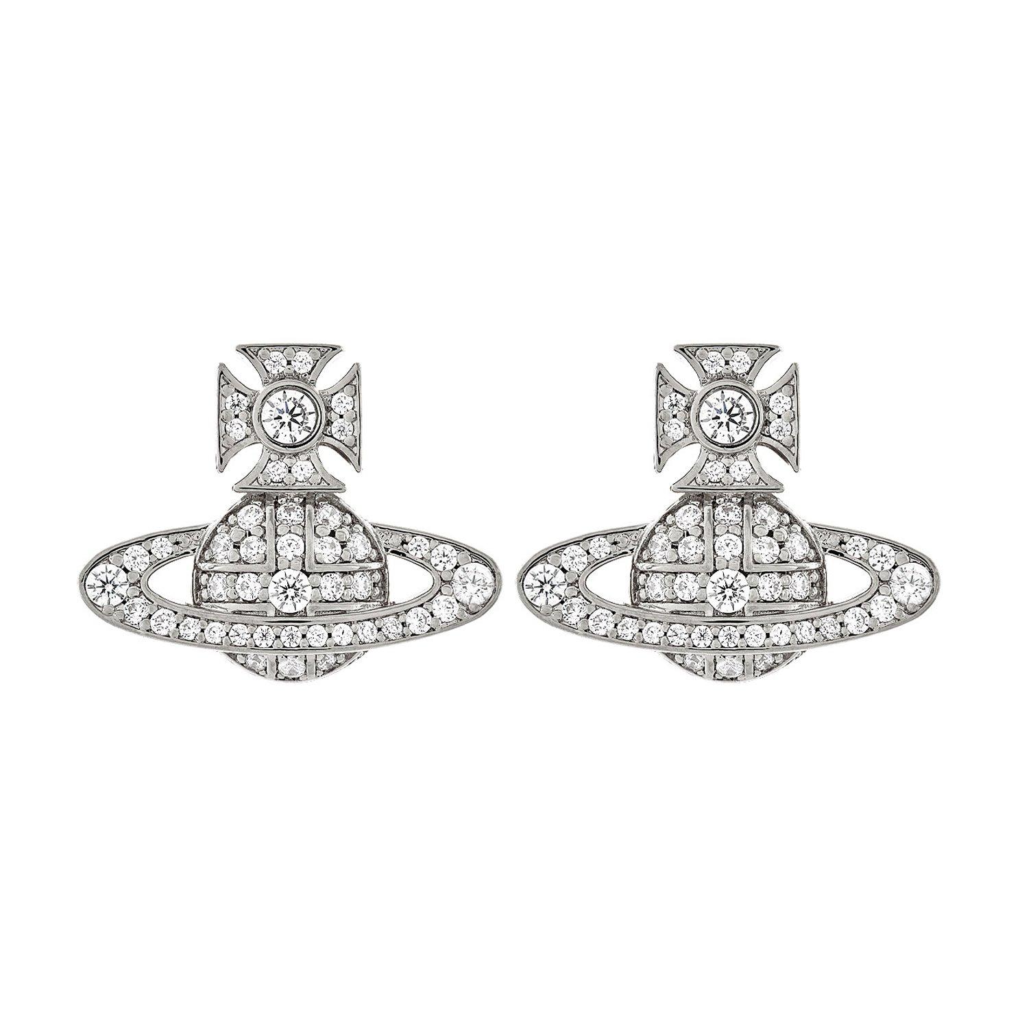 VIVIENNE WESTWOOD JEWELLERY - Heart-shaped mini brass earrings