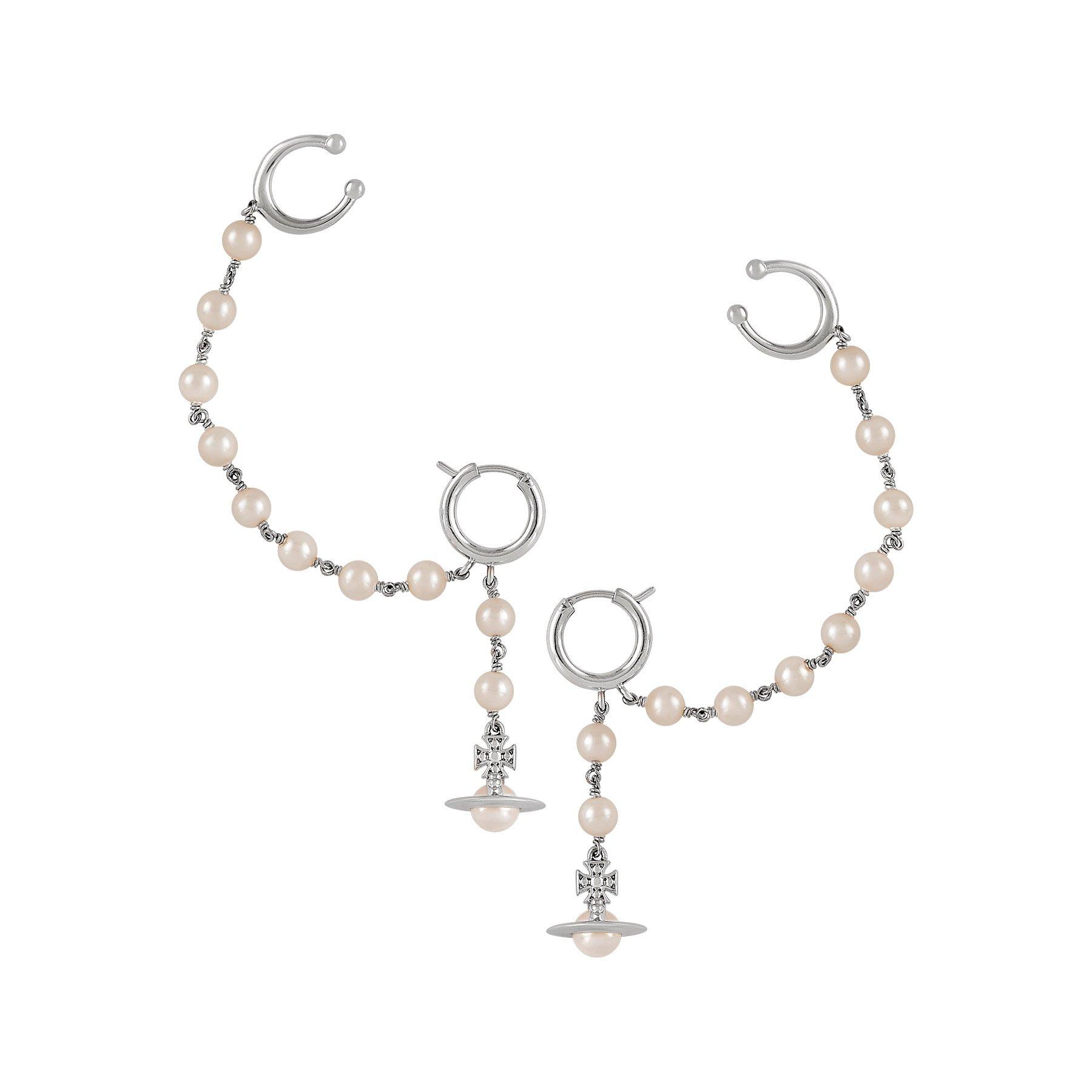 Vivienne Westwood Samara Pearl Hoop Earrings | 0136145