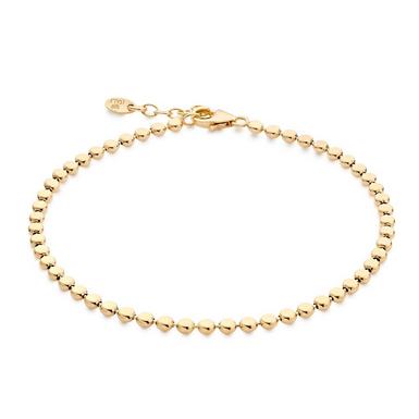 Yellow Gold Plated Circle Bracelet | 0136816 | Beaverbrooks the Jewellers