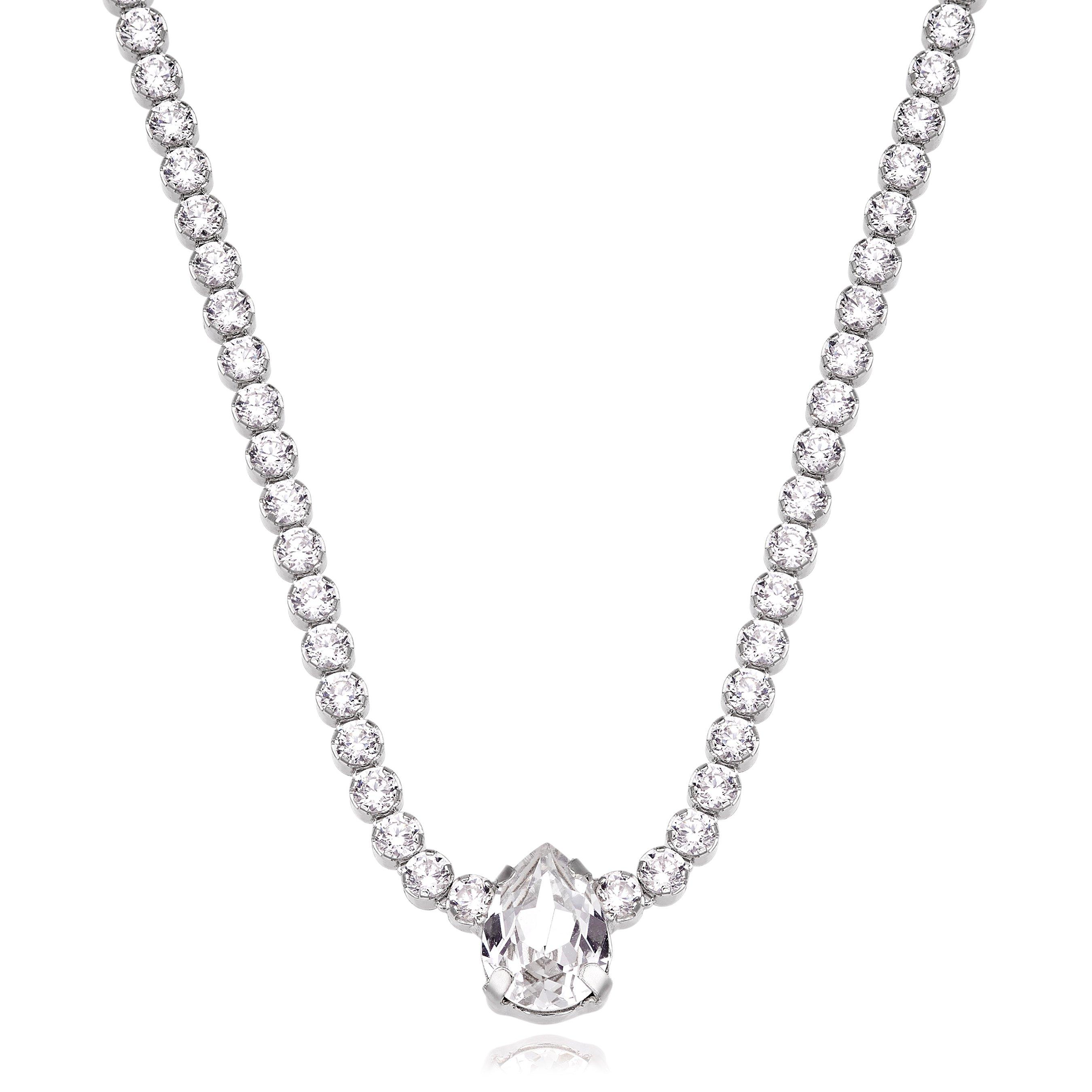 Silver Cubic Zirconia Collarette