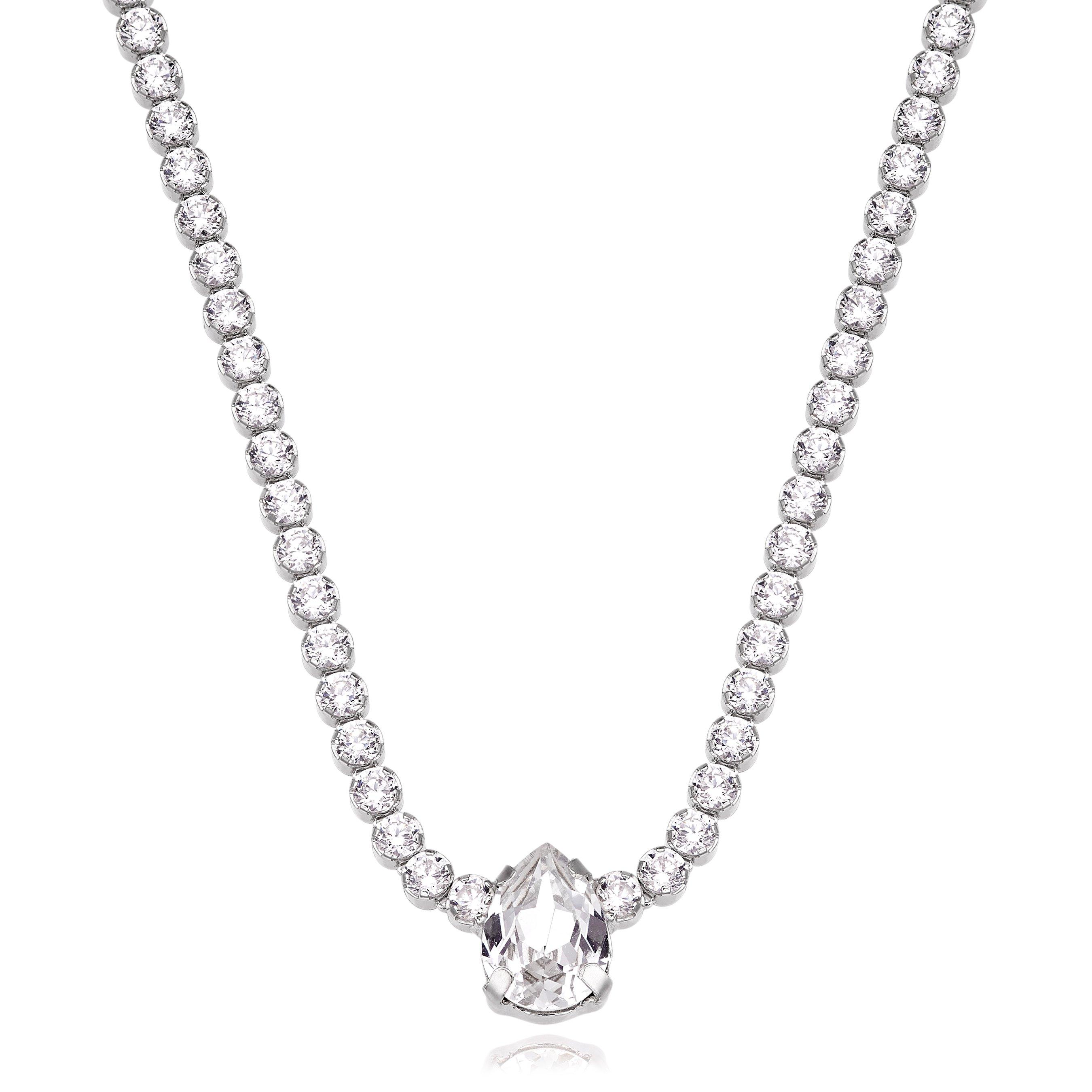 Silver Cubic Zirconia Collarette