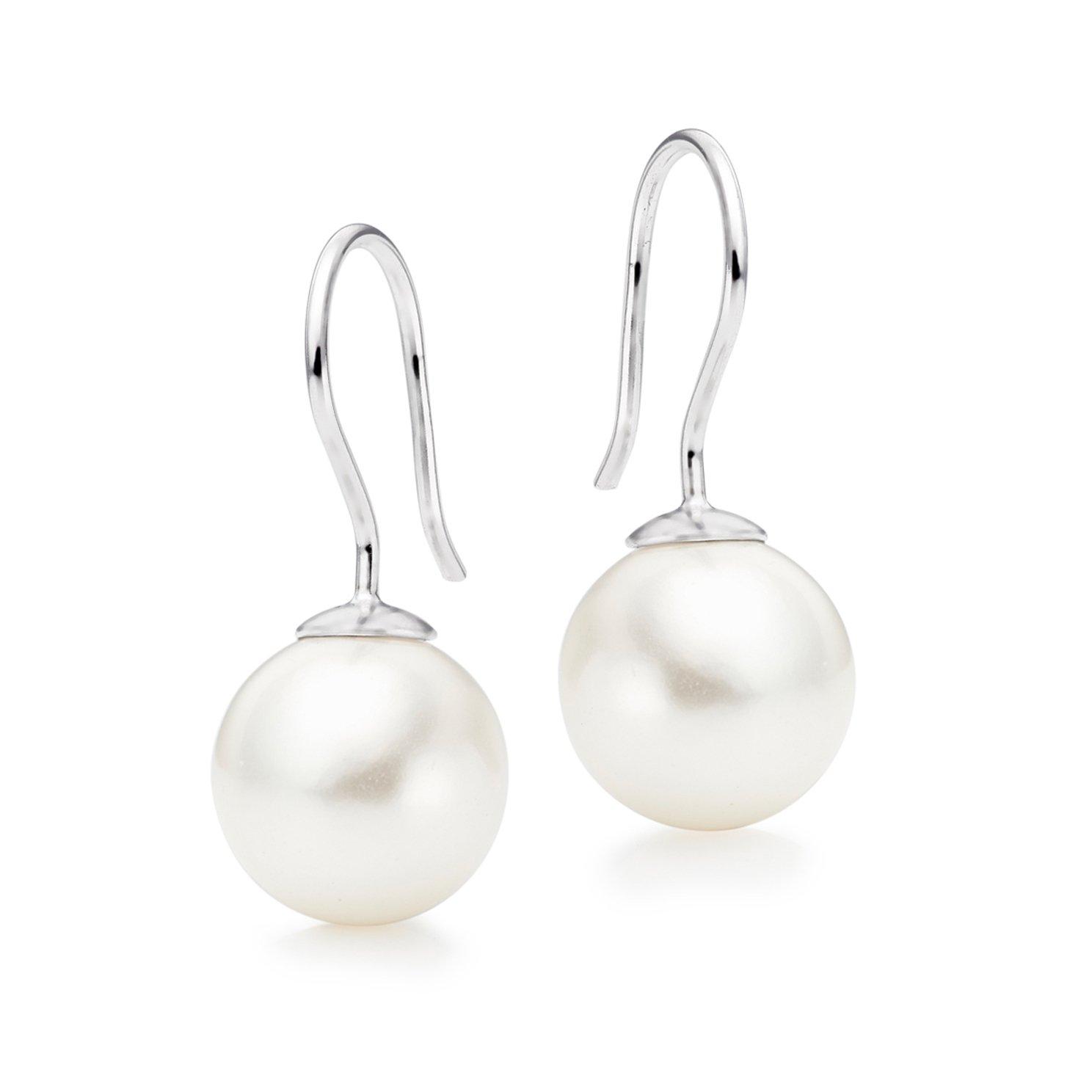 Silver Pearl Earrings