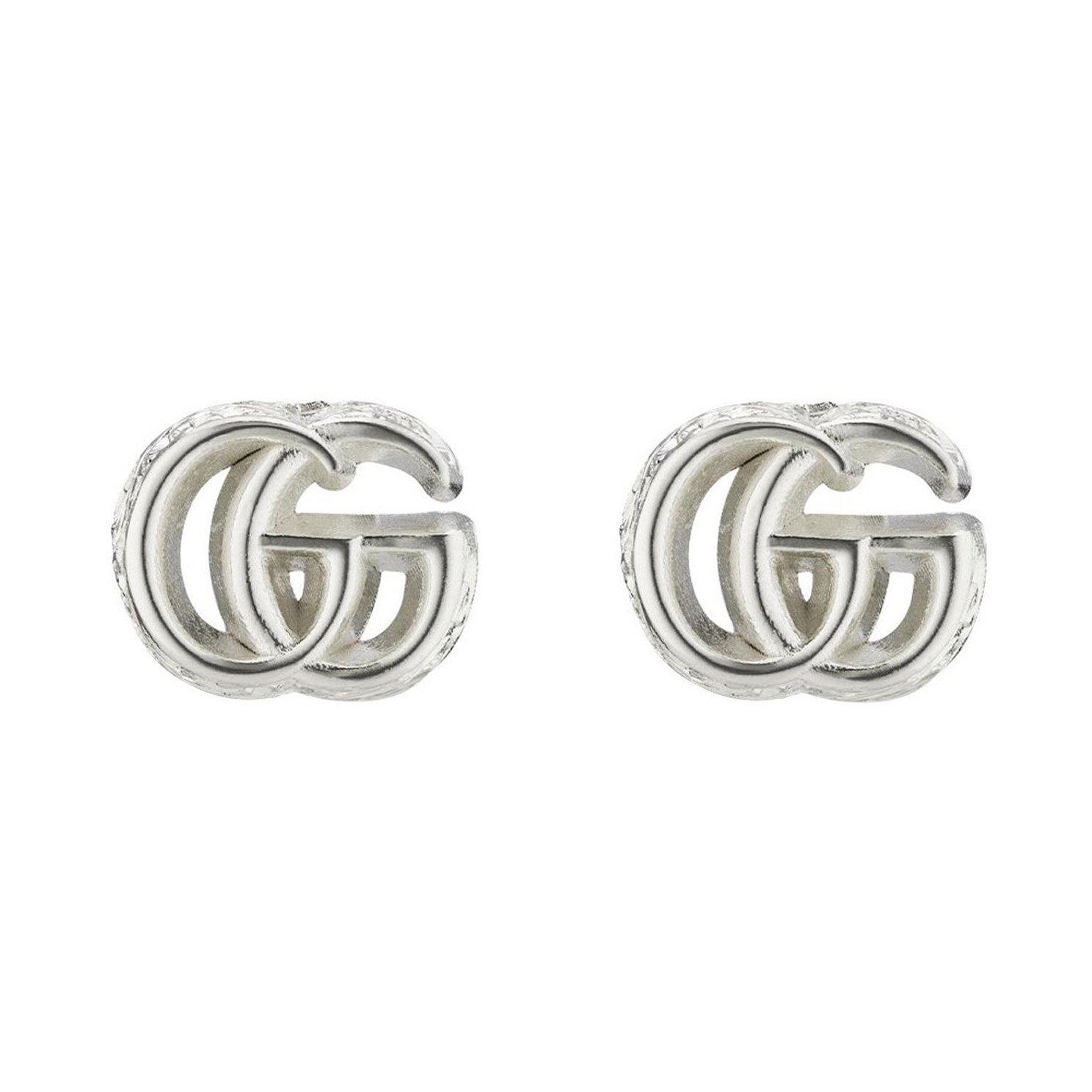 Gucci Interlocking Silver Hoop Earrings | 0152815 | Beaverbrooks