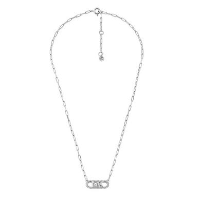 Michael Kors Silver Cubic Zirconia Necklace | 0138090 | Beaverbrooks ...