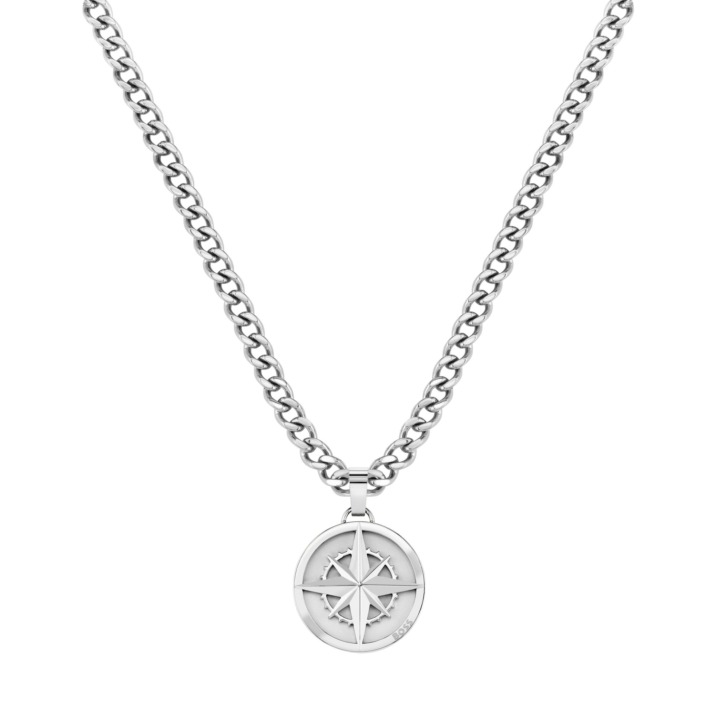 BOSS Silver North Men’s Pendant